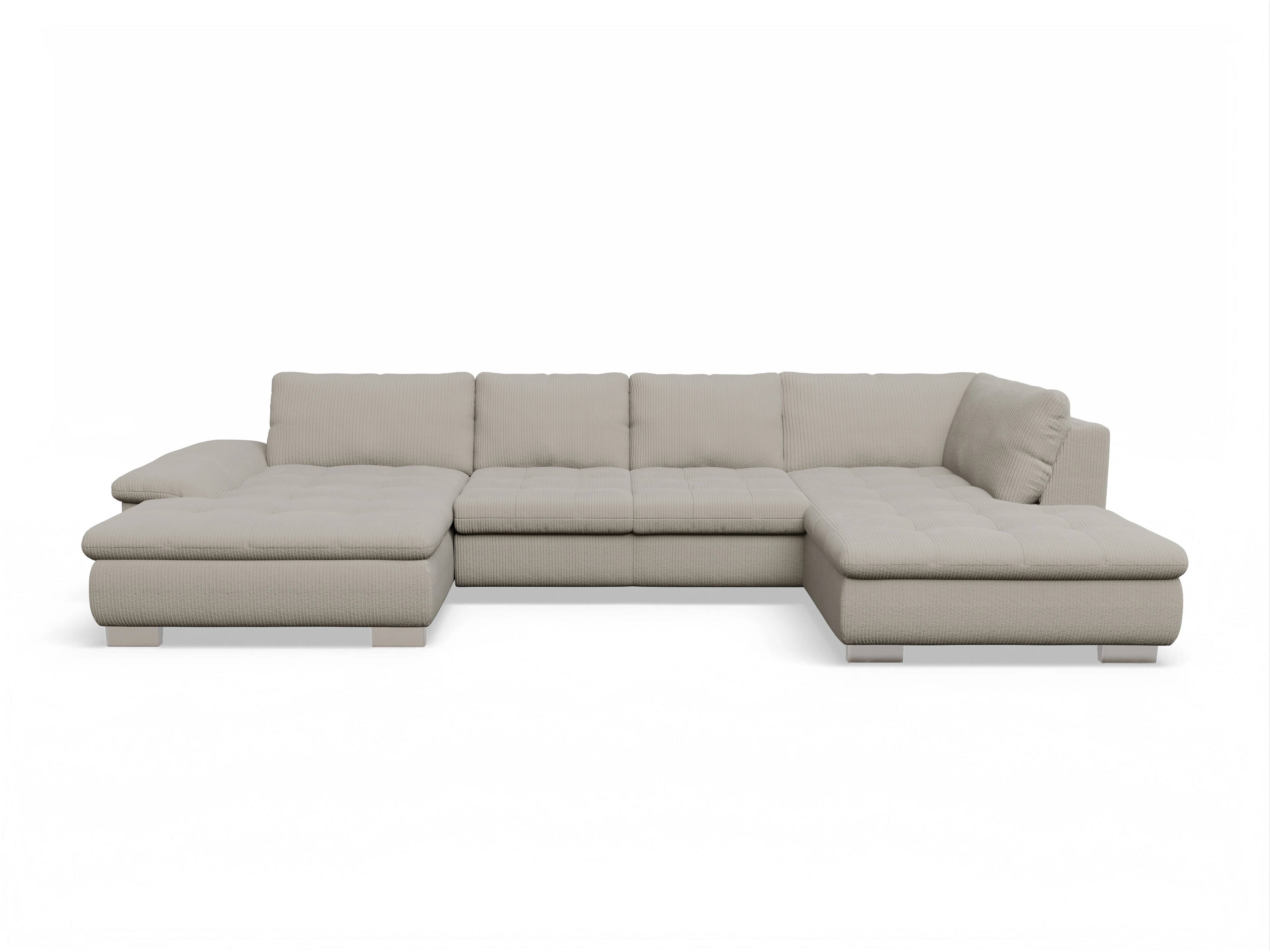 Ansicht des Produktes SC Smart 1007 Wohnlandschaft offen beidseitig in Stoff Beige