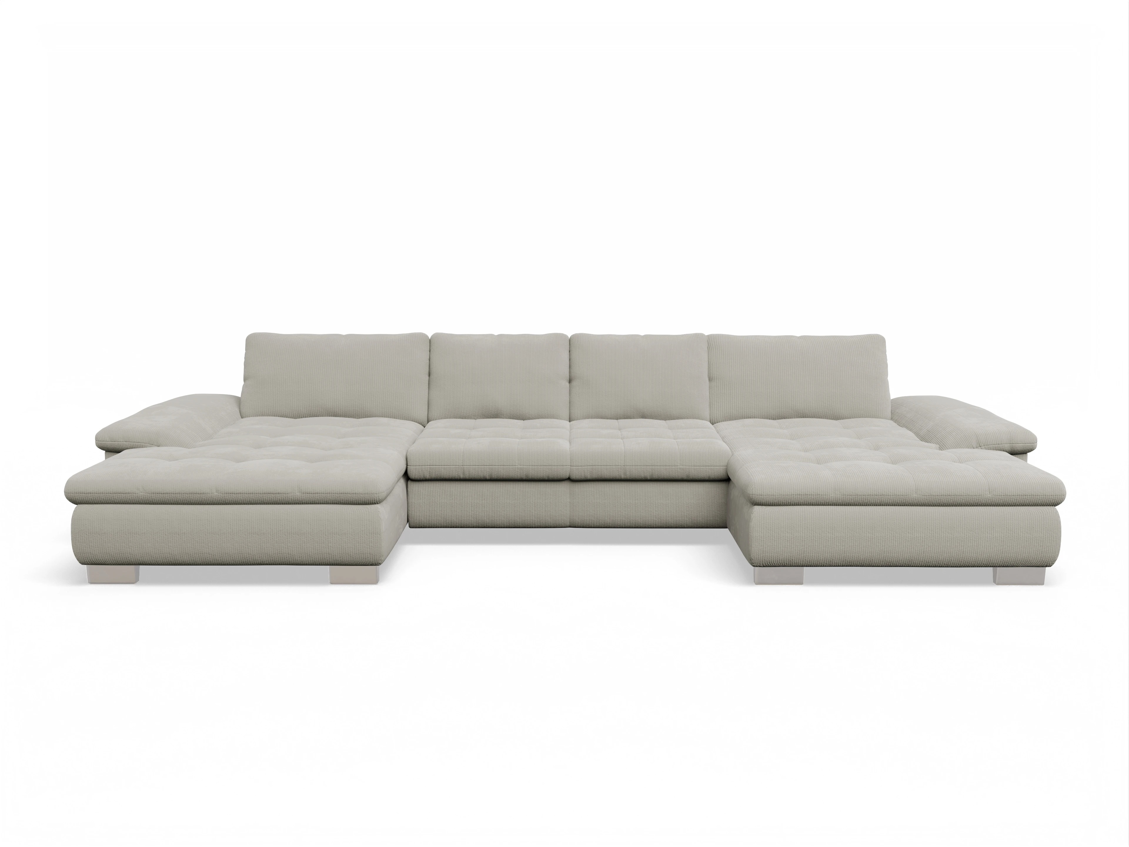 Ansicht des Produktes SC Smart 1007 Wohnlandschaft offen beidseitig in Stoff Beige