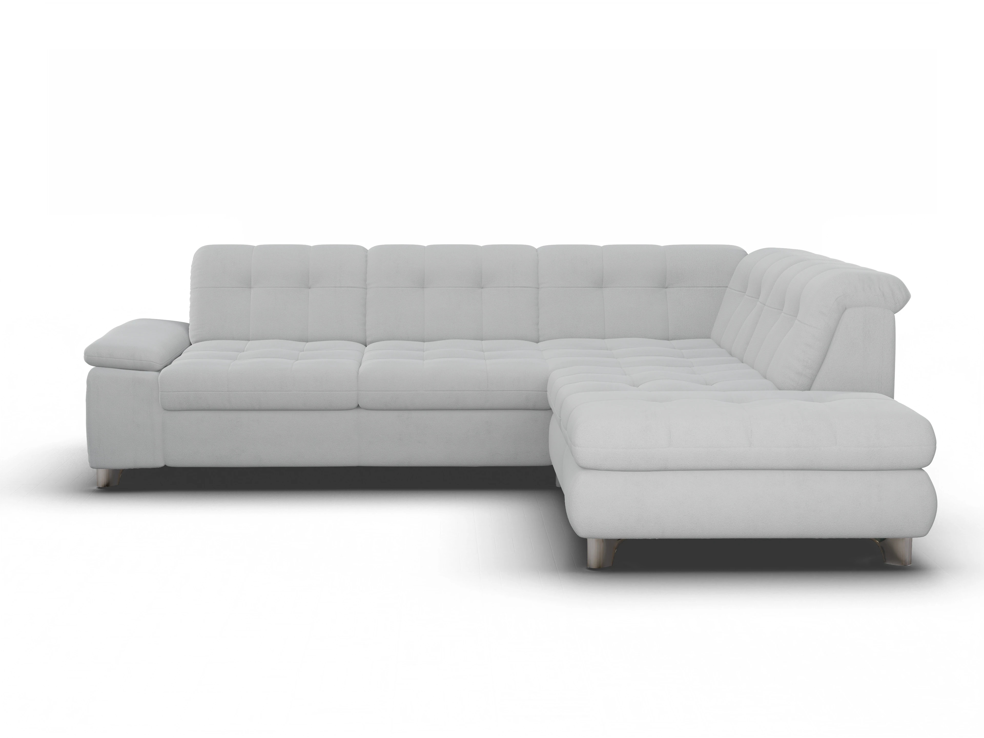 Sitz Concept smart 1012 SP15HO Large R Ansicht des Produktes SC Smart 1012 Ecksofa rechts Abschluss offen in Stoff Grau