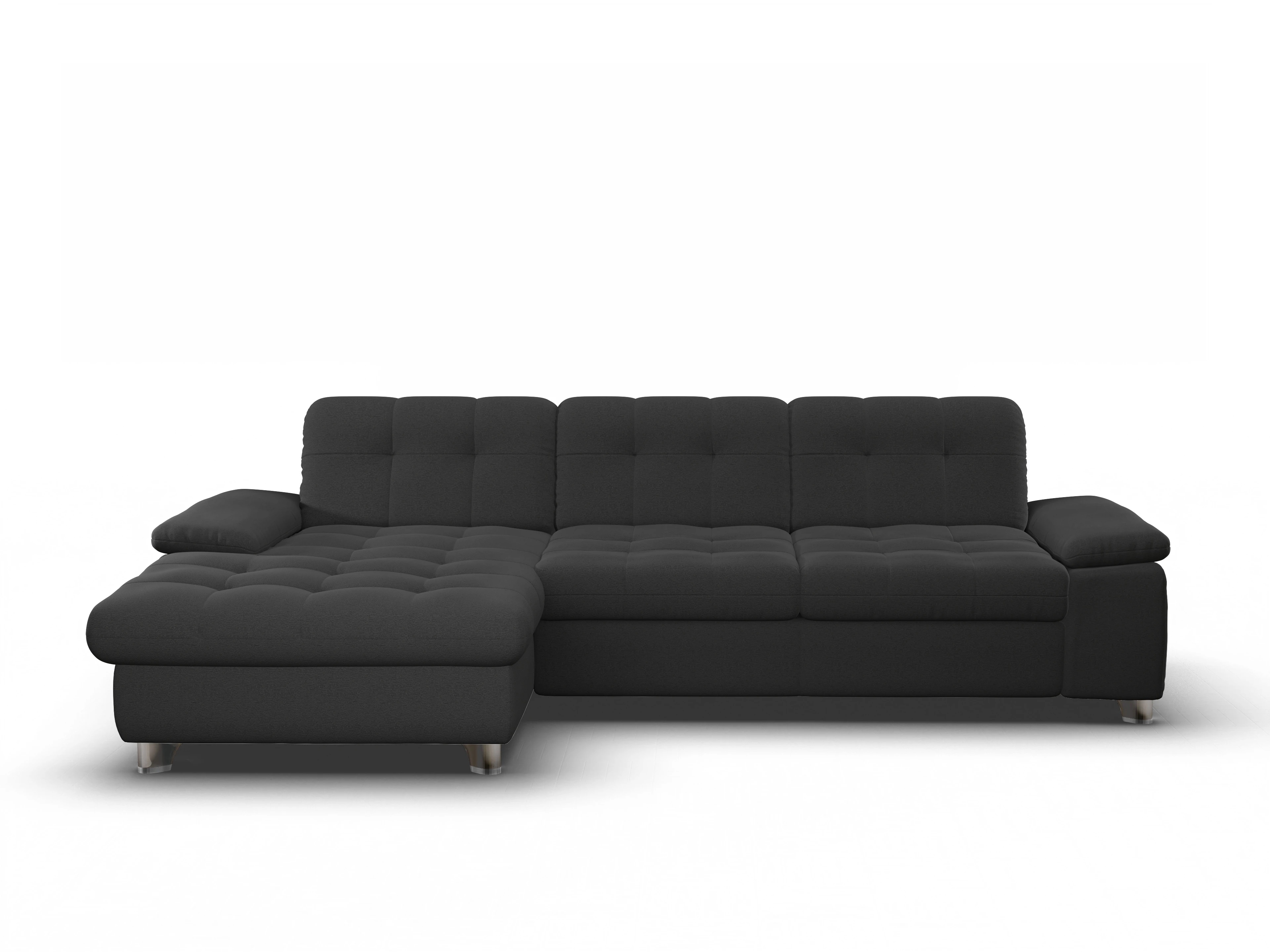 Sitz Concept smart 1012 Canape Large L Ansicht des Produktes SC Smart 1012 Ecksofa links Abschluss offen in Stoff Grau