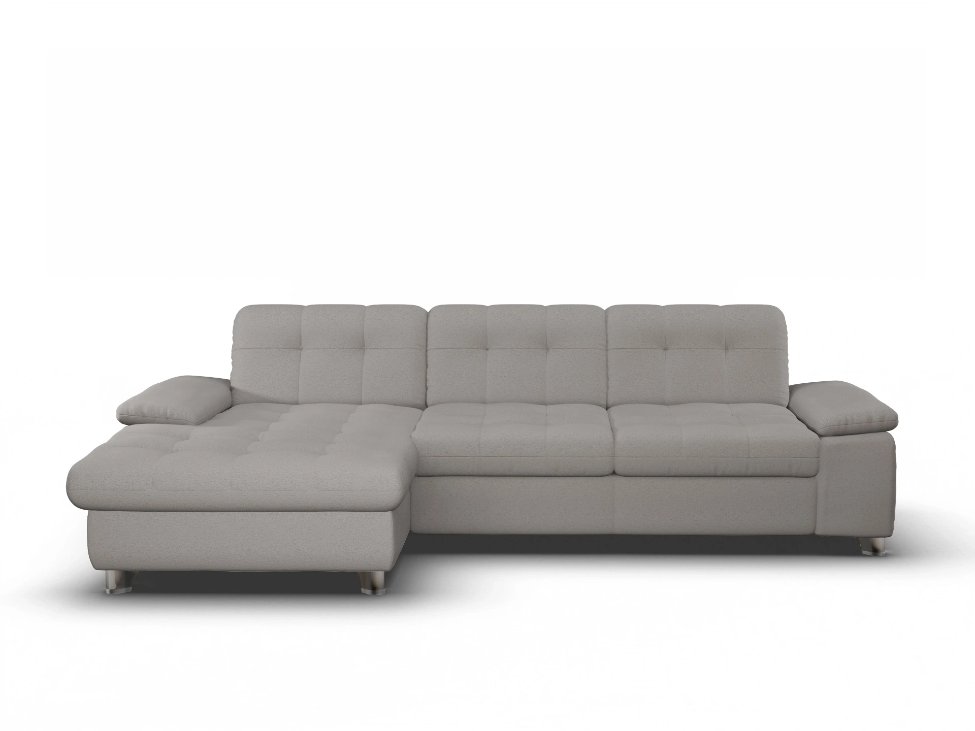 Sitz Concept smart 1012 Canape Large L Ansicht des Produktes SC Smart 1012 Ecksofa links Abschluss offen in Stoff Grau