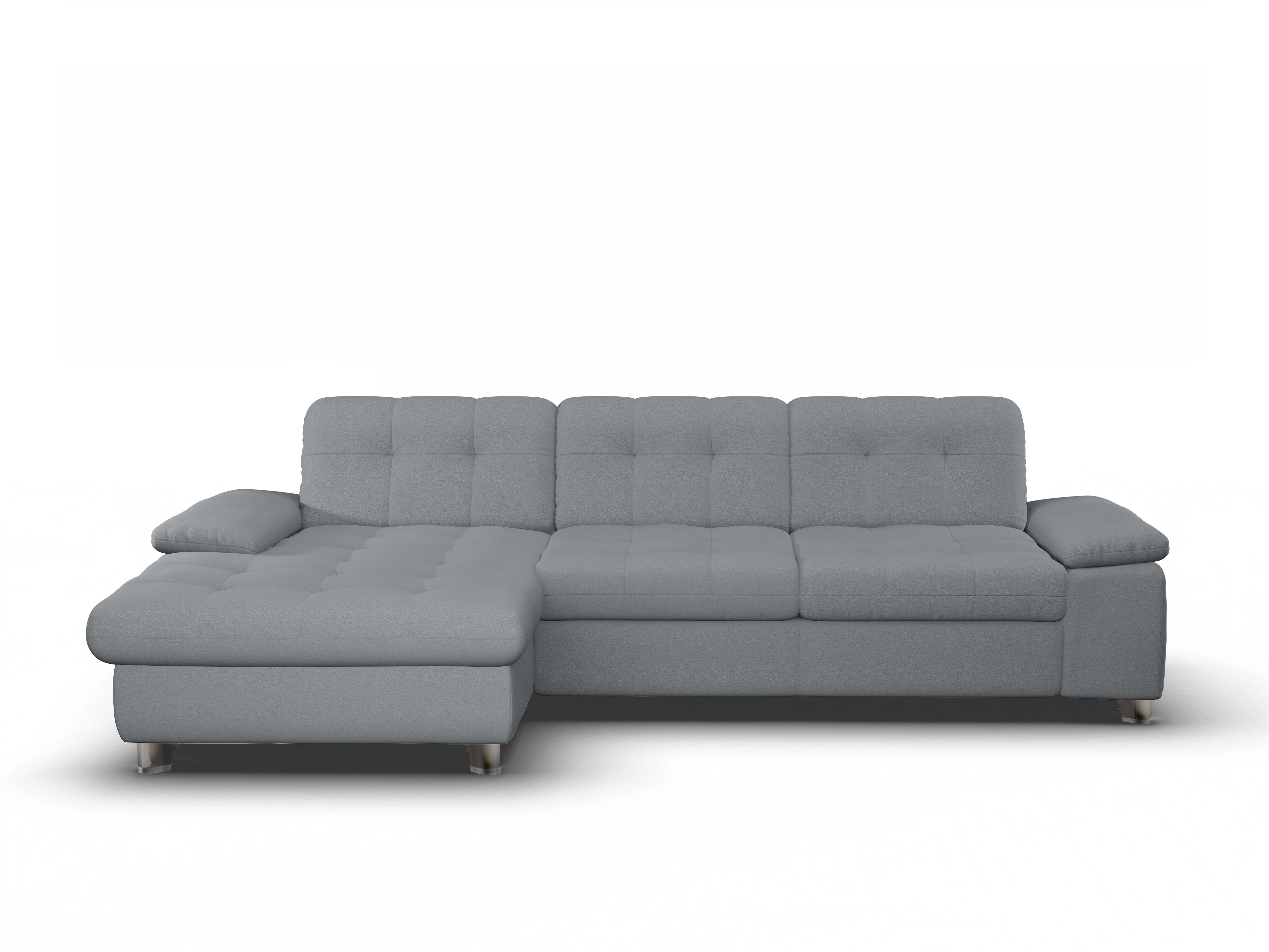 Sitz Concept smart 1012 Canape Large L Ansicht des Produktes SC Smart 1012 Ecksofa links Abschluss offen in Stoff Grau