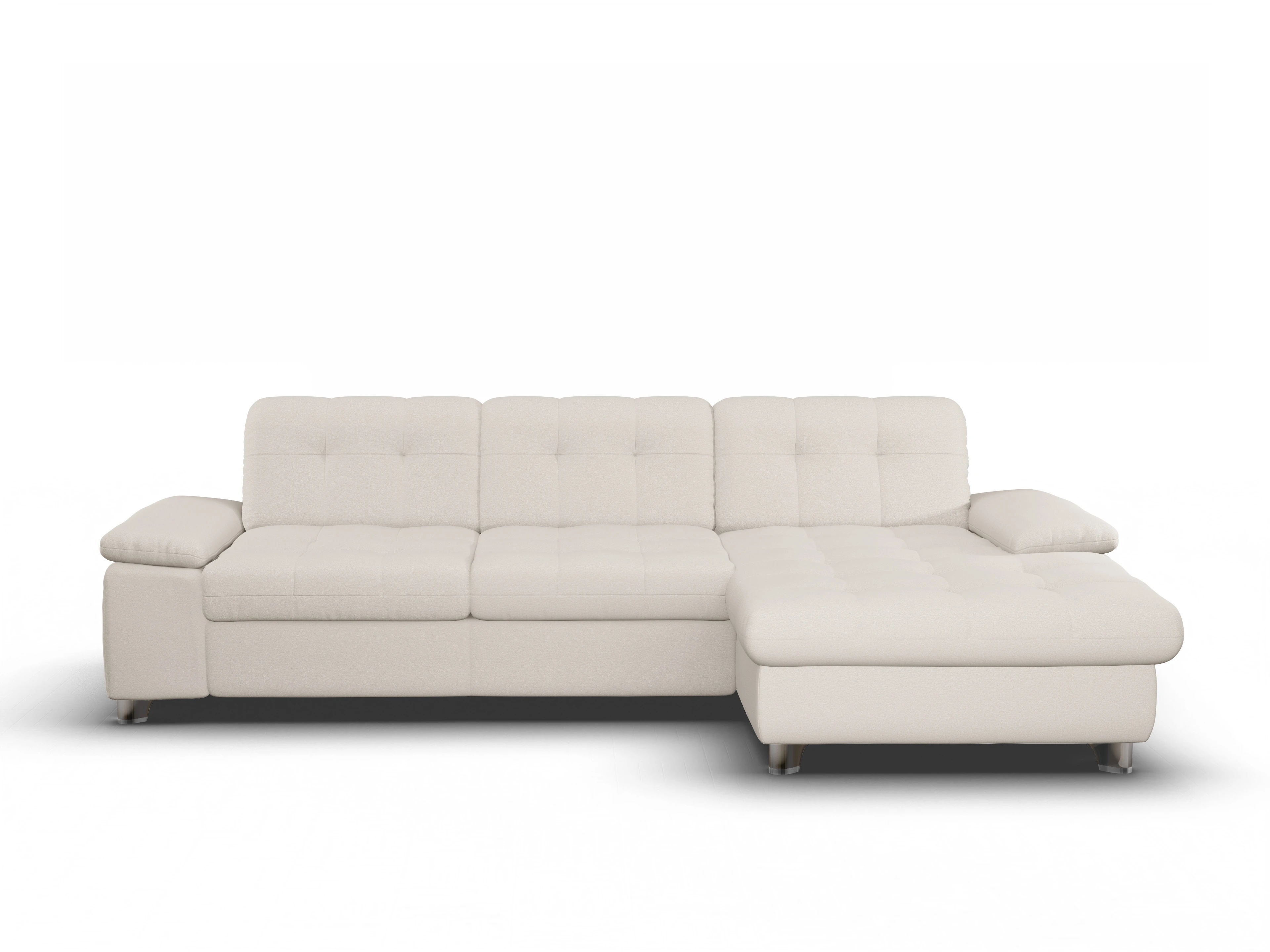 Ansicht des Produktes SC Smart 1012 Ecksofa rechts Abschluss offen in Stoff Beige