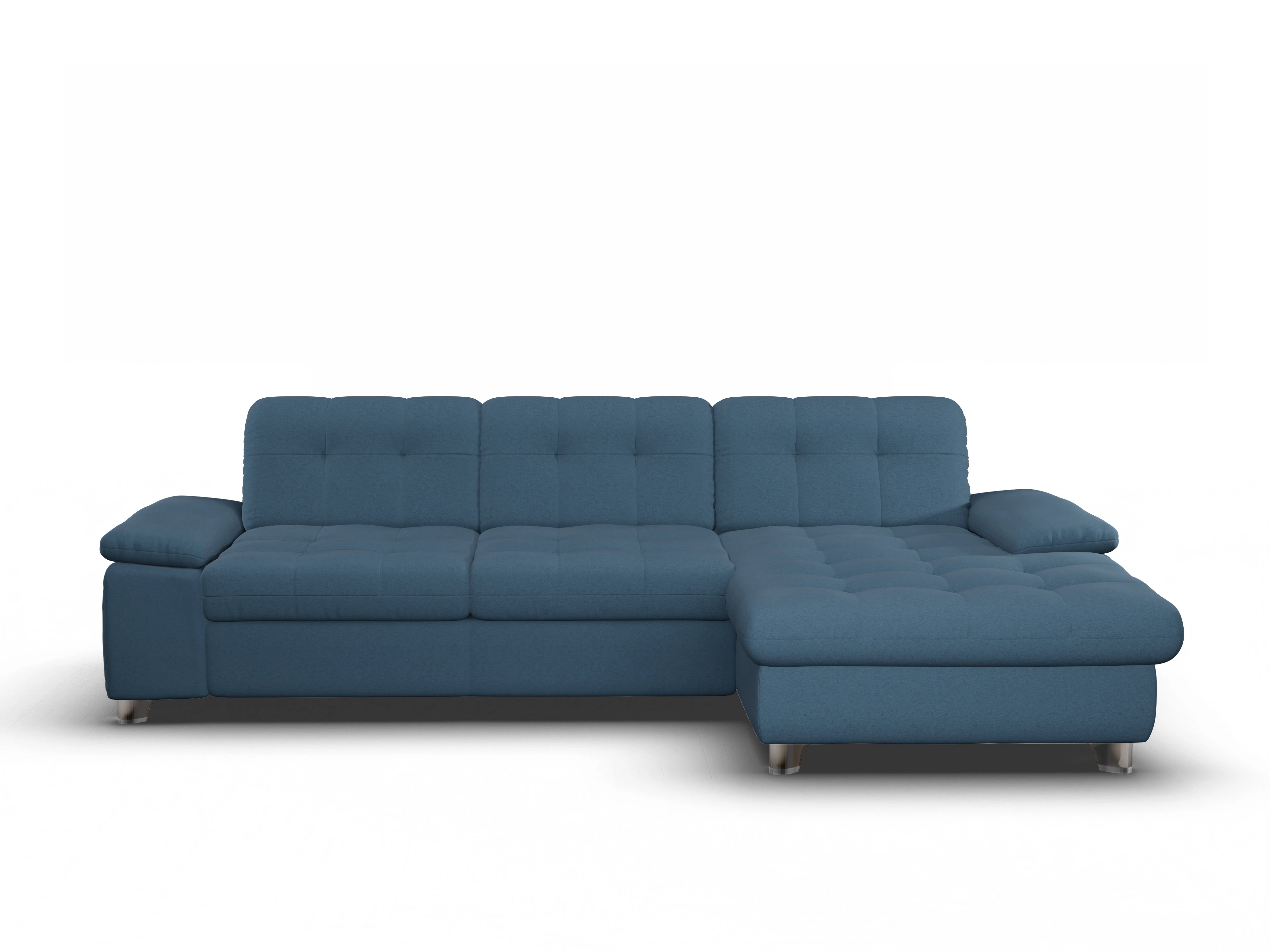 Sitz Concept smart 1012 Canape Large R Ansicht des Produktes SC Smart 1012 Ecksofa rechts Abschluss offen in Stoff Blau