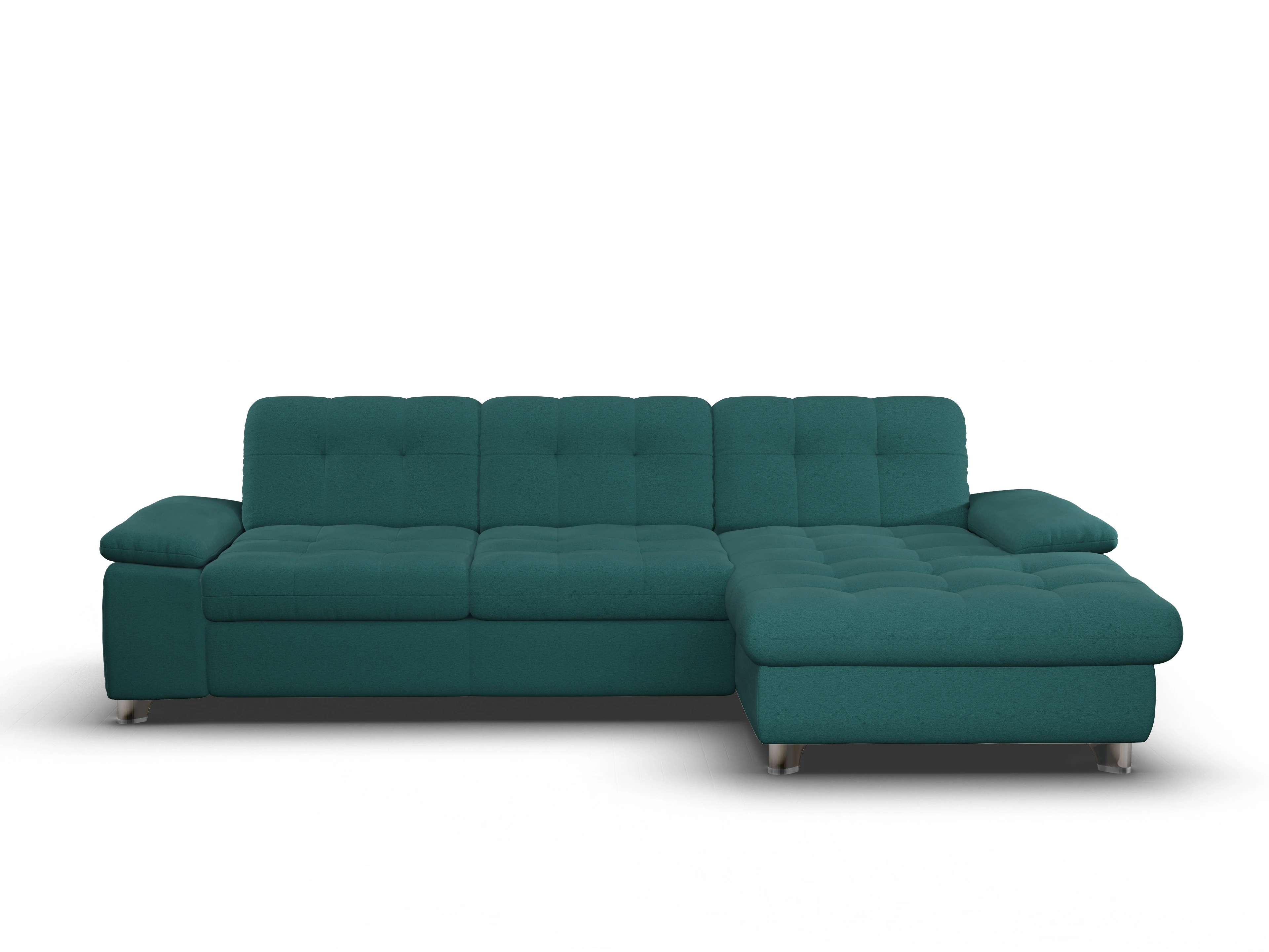 Sitz Concept smart 1012 Canape Large R Ansicht des Produktes SC Smart 1012 Ecksofa rechts Abschluss offen in Stoff Blau