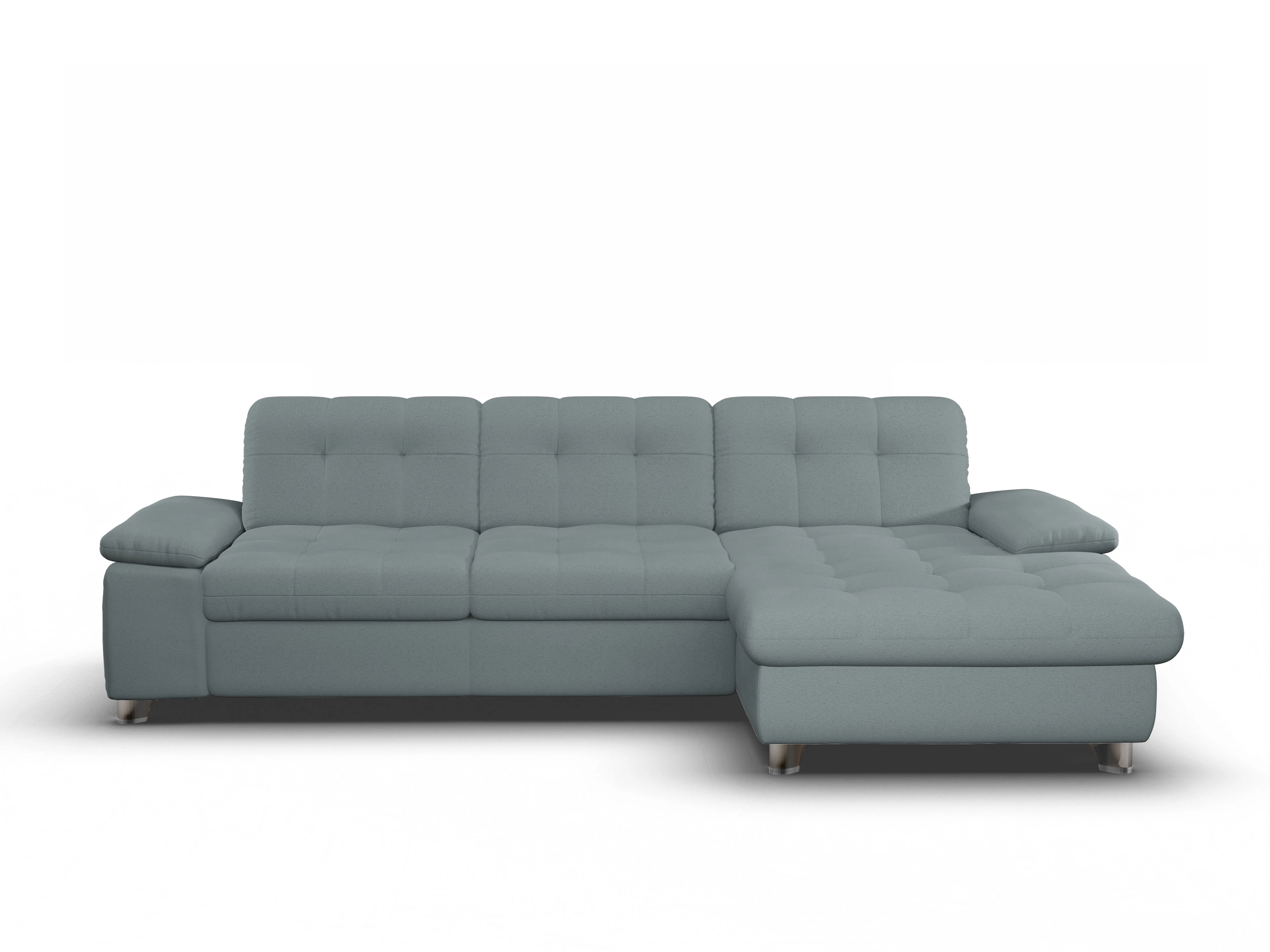 Sitz Concept smart 1012 Canape Large R Ansicht des Produktes SC Smart 1012 Ecksofa rechts Abschluss offen in Stoff Grau