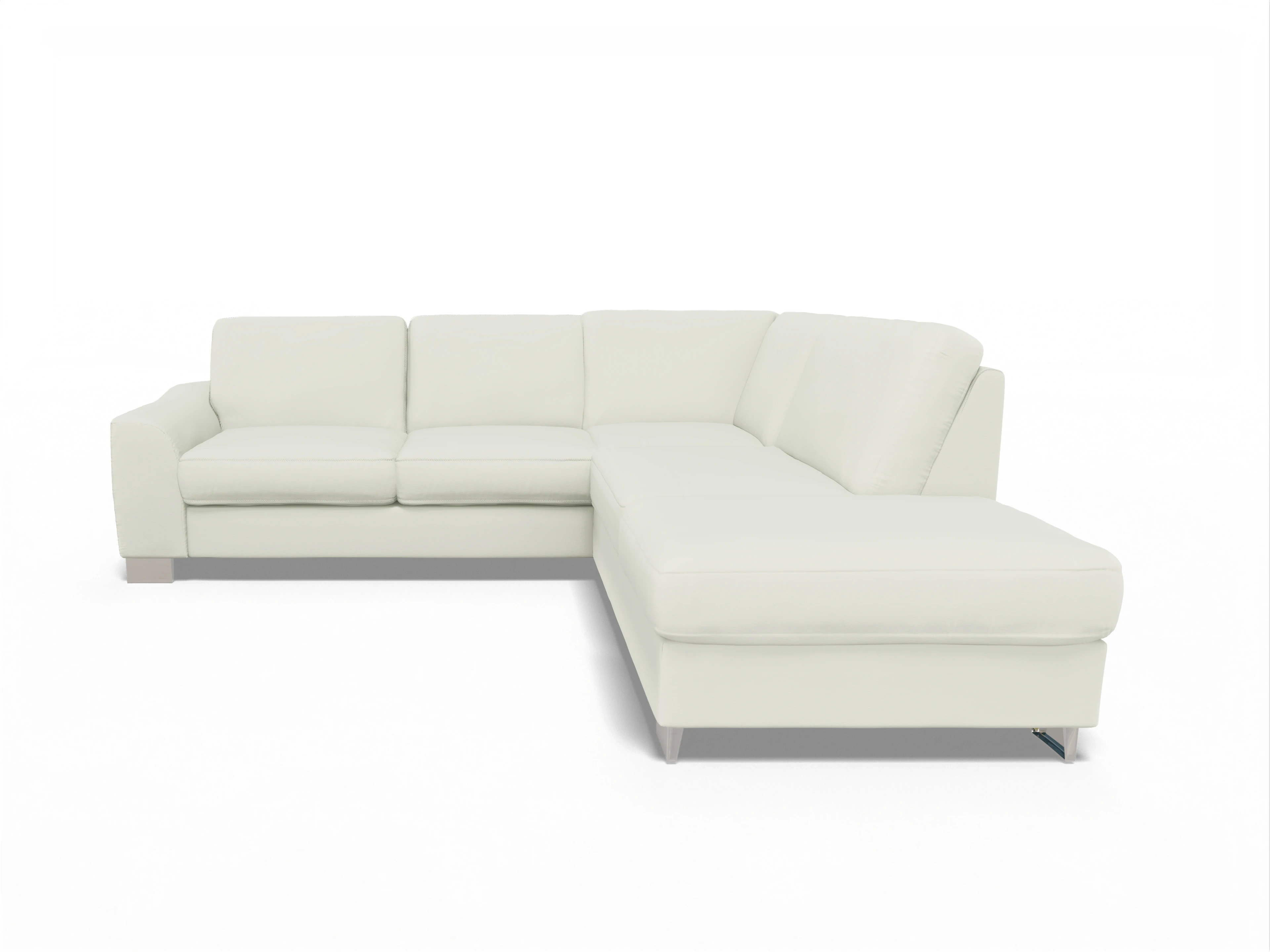 Ansicht des Produktes SC Family 1028 Ecksofa rechts Abschluss offen in Stoff Beige