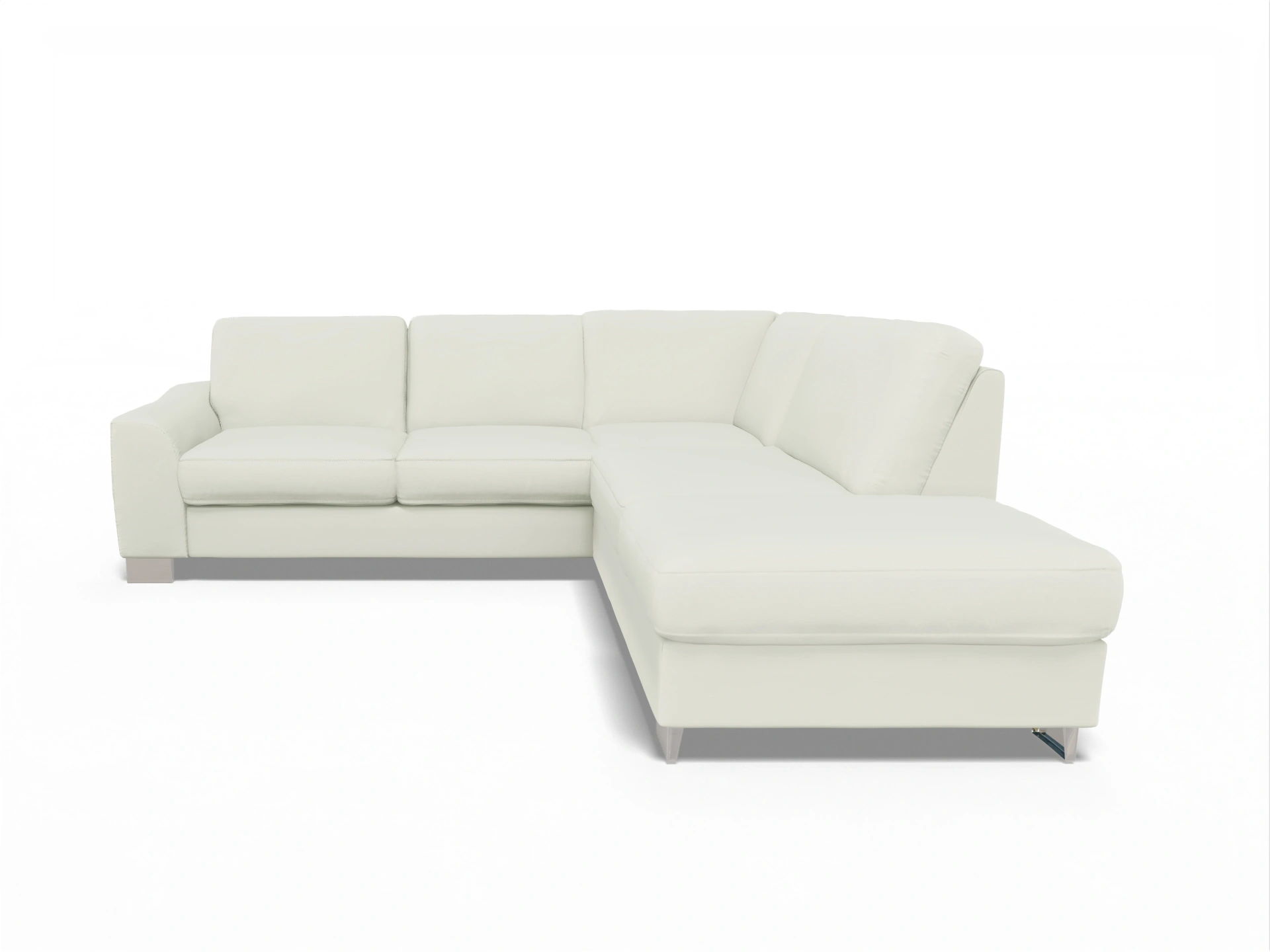 Ansicht des Produktes SC Family 1028 Ecksofa rechts Abschluss offen in Stoff Beige