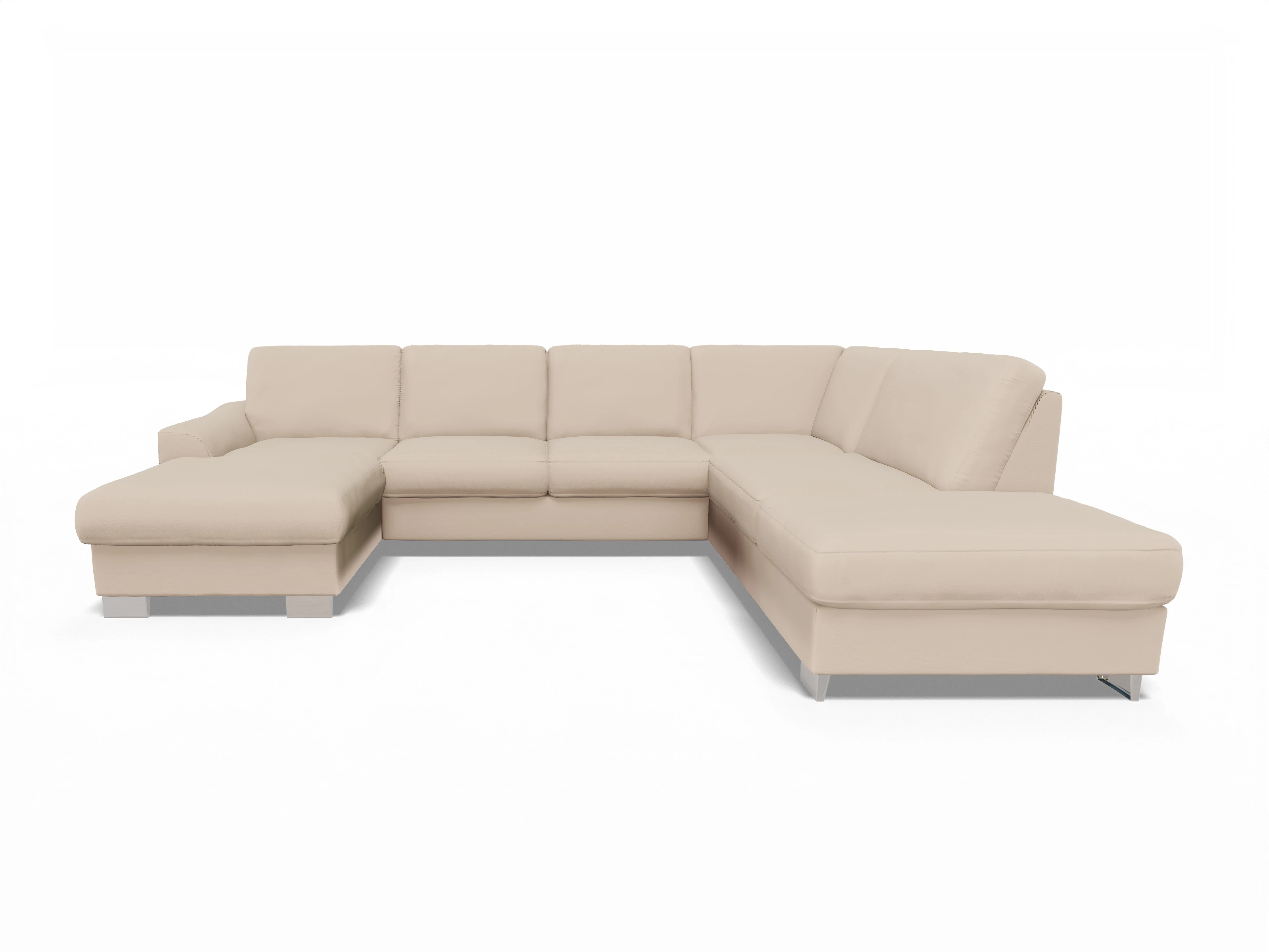 Ansicht des Produktes SC Family 1028 Wohnlandschaft offen beidseitig in Stoff Beige