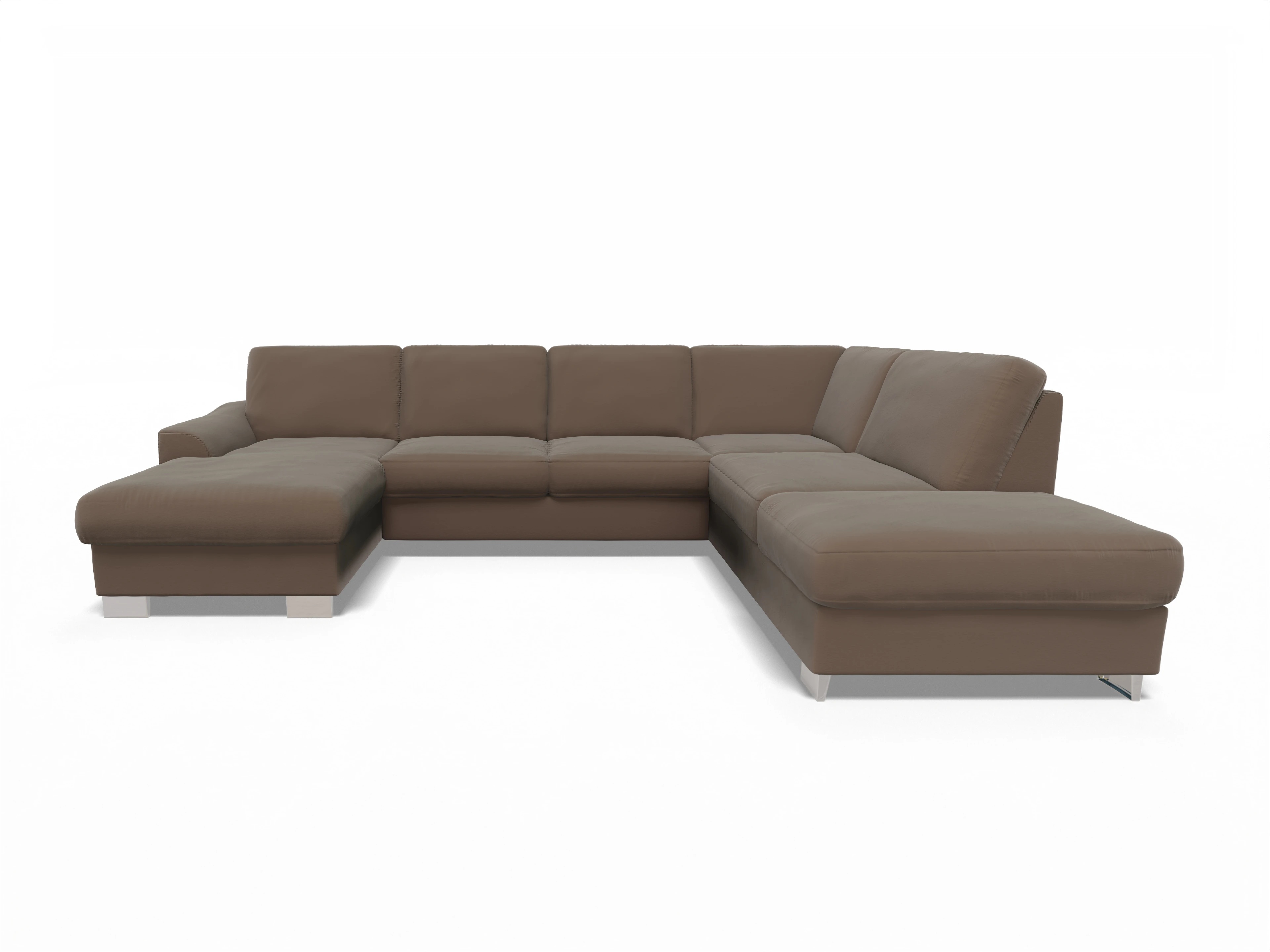 Sitz Concept Family 1028 CanKO Medium R Ansicht des Produktes SC Family 1028 Wohnlandschaft offen beidseitig in Stoff Braun