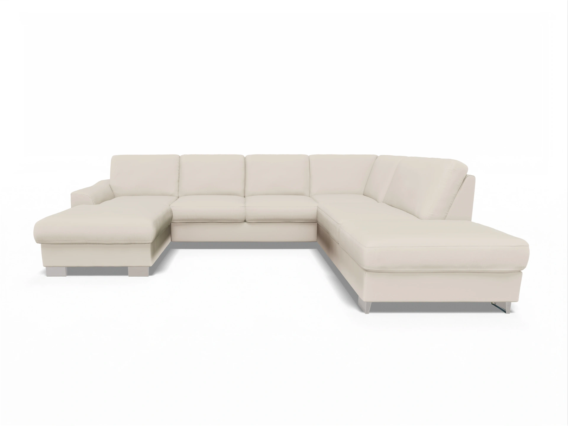 Ansicht des Produktes SC Family 1028 Wohnlandschaft offen beidseitig in Stoff Beige