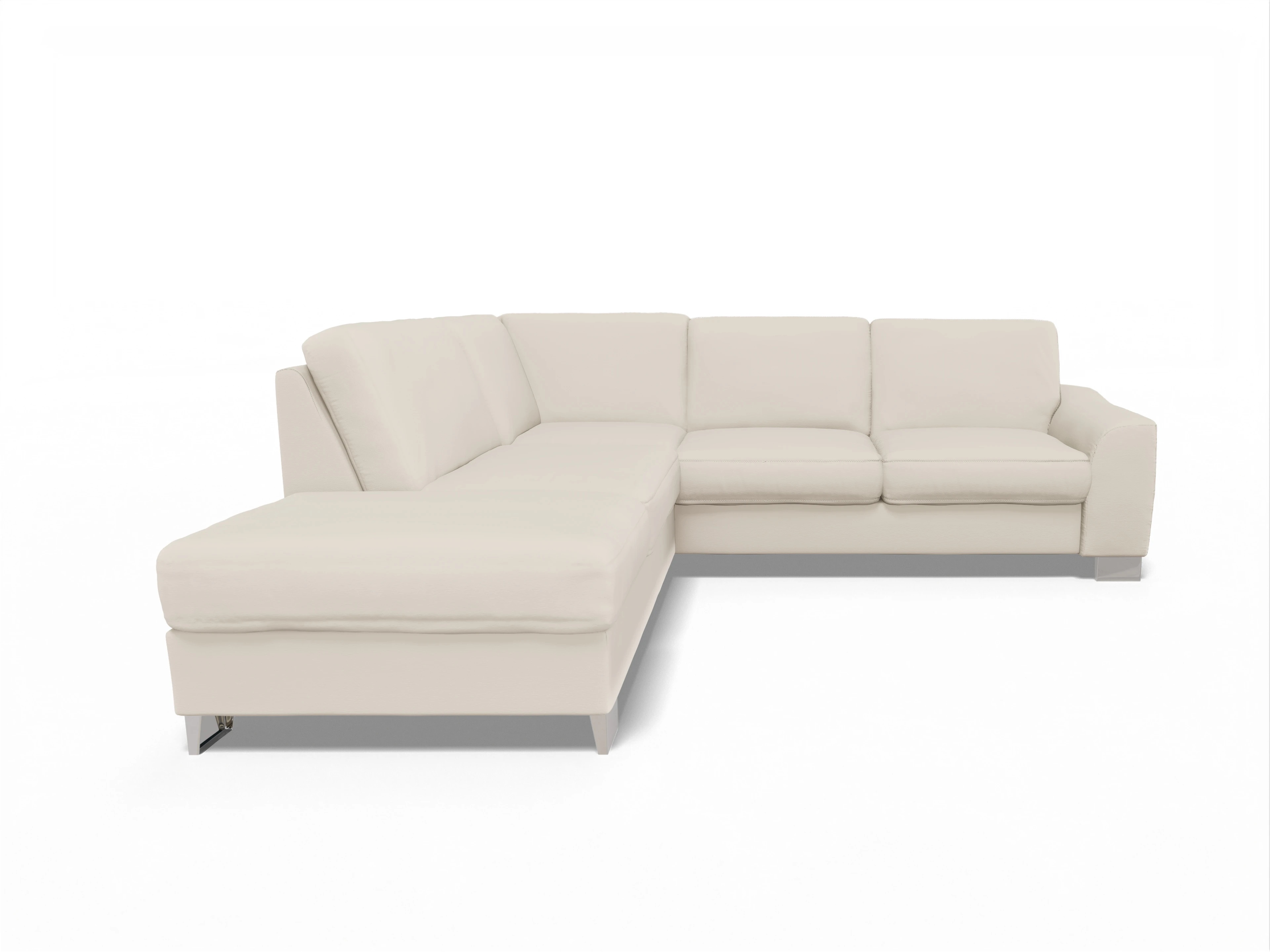 Ansicht des Produktes SC Family 1028 Ecksofa links Abschluss offen in Stoff Beige