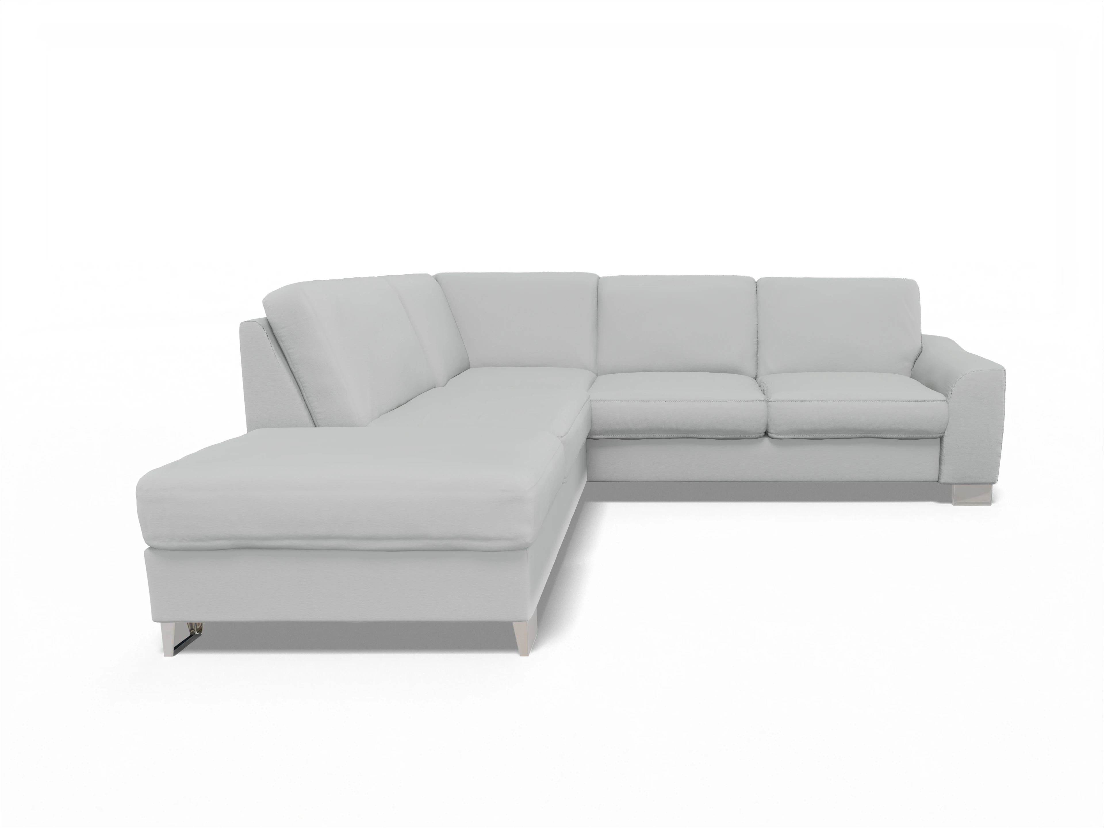 Ansicht des Produktes SC Family 1028 Ecksofa links Abschluss offen in Stoff Grau