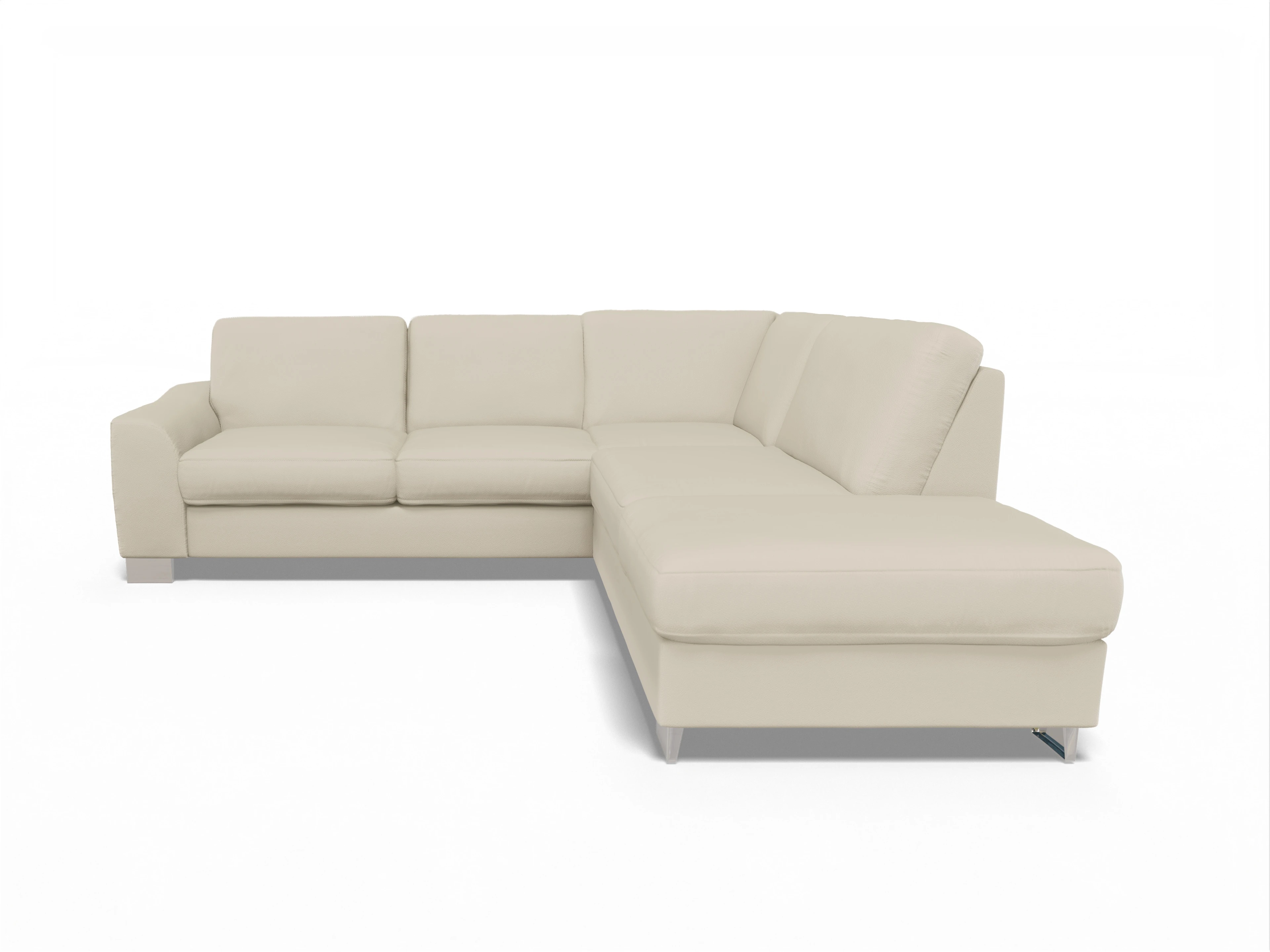 Ansicht des Produktes SC Family 1028 Ecksofa rechts Abschluss offen in Stoff Beige