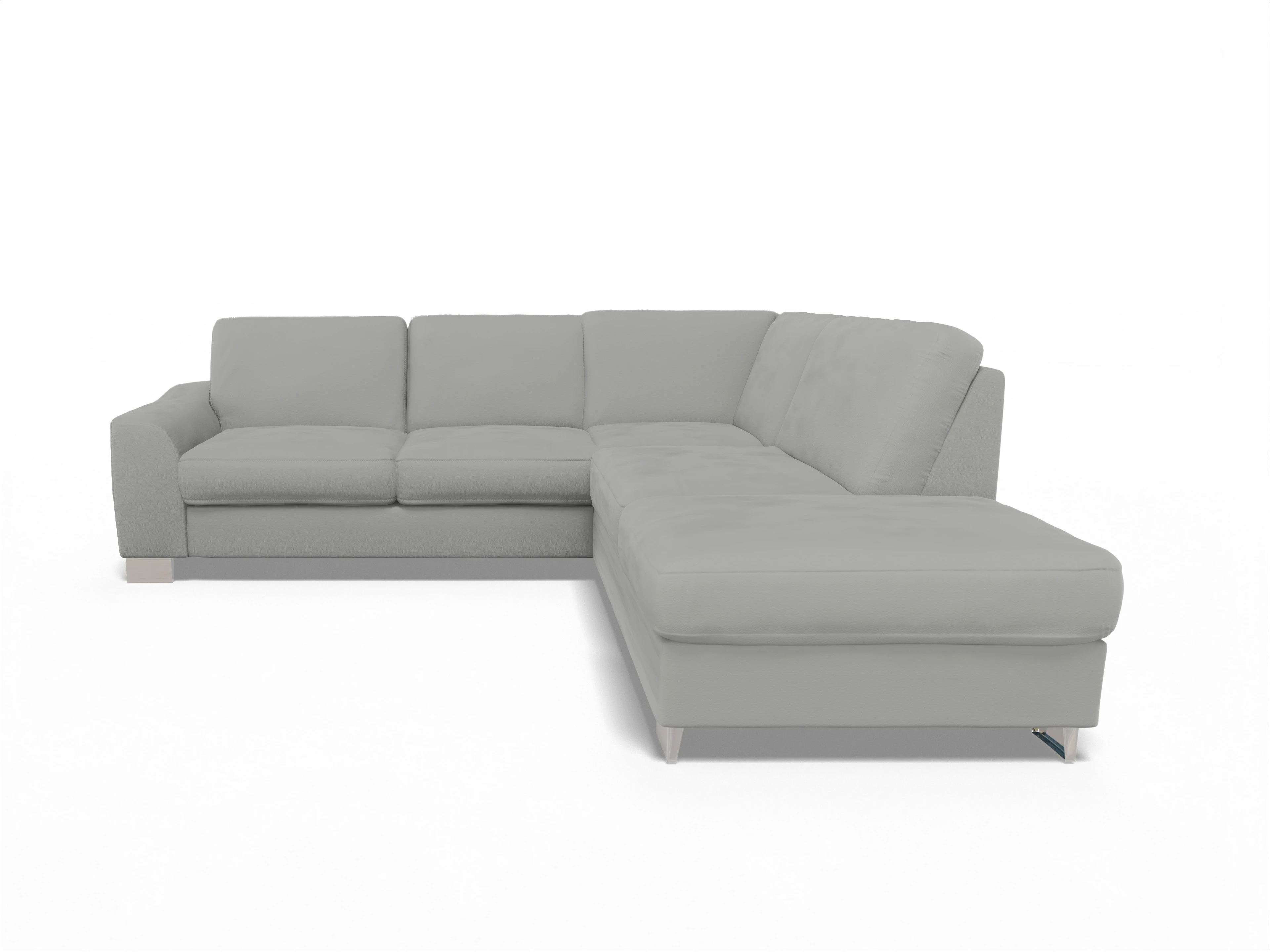 Sitz Concept Family 1028 KO Medium R Ansicht des Produktes SC Family 1028 Ecksofa rechts Abschluss offen in Stoff Grau