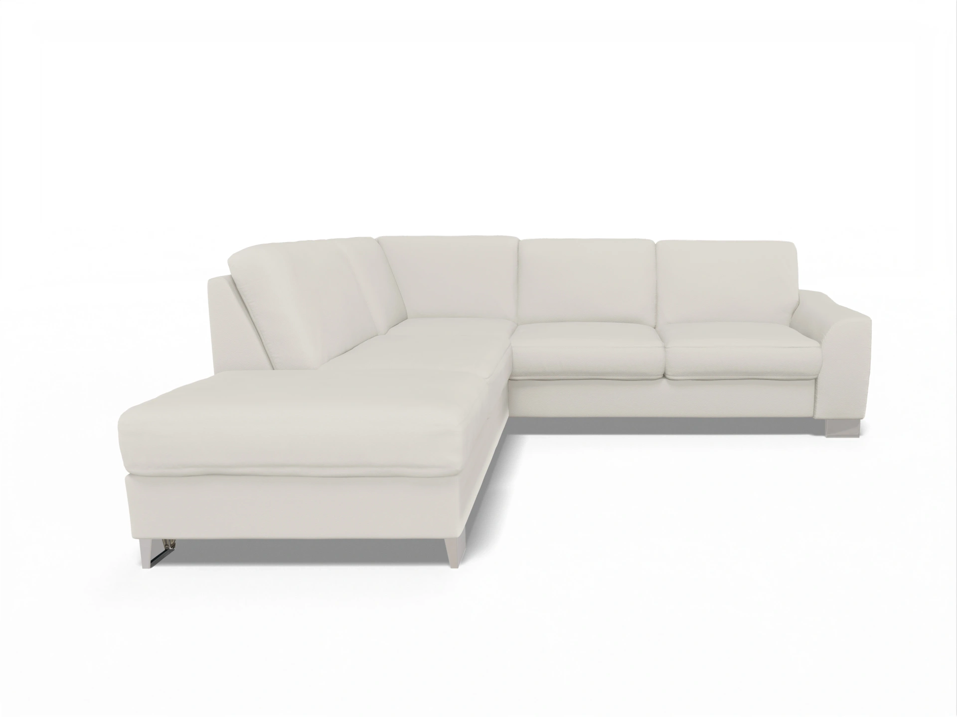 Ansicht des Produktes SC Family 1028 Ecksofa links Abschluss offen in Stoff Grau