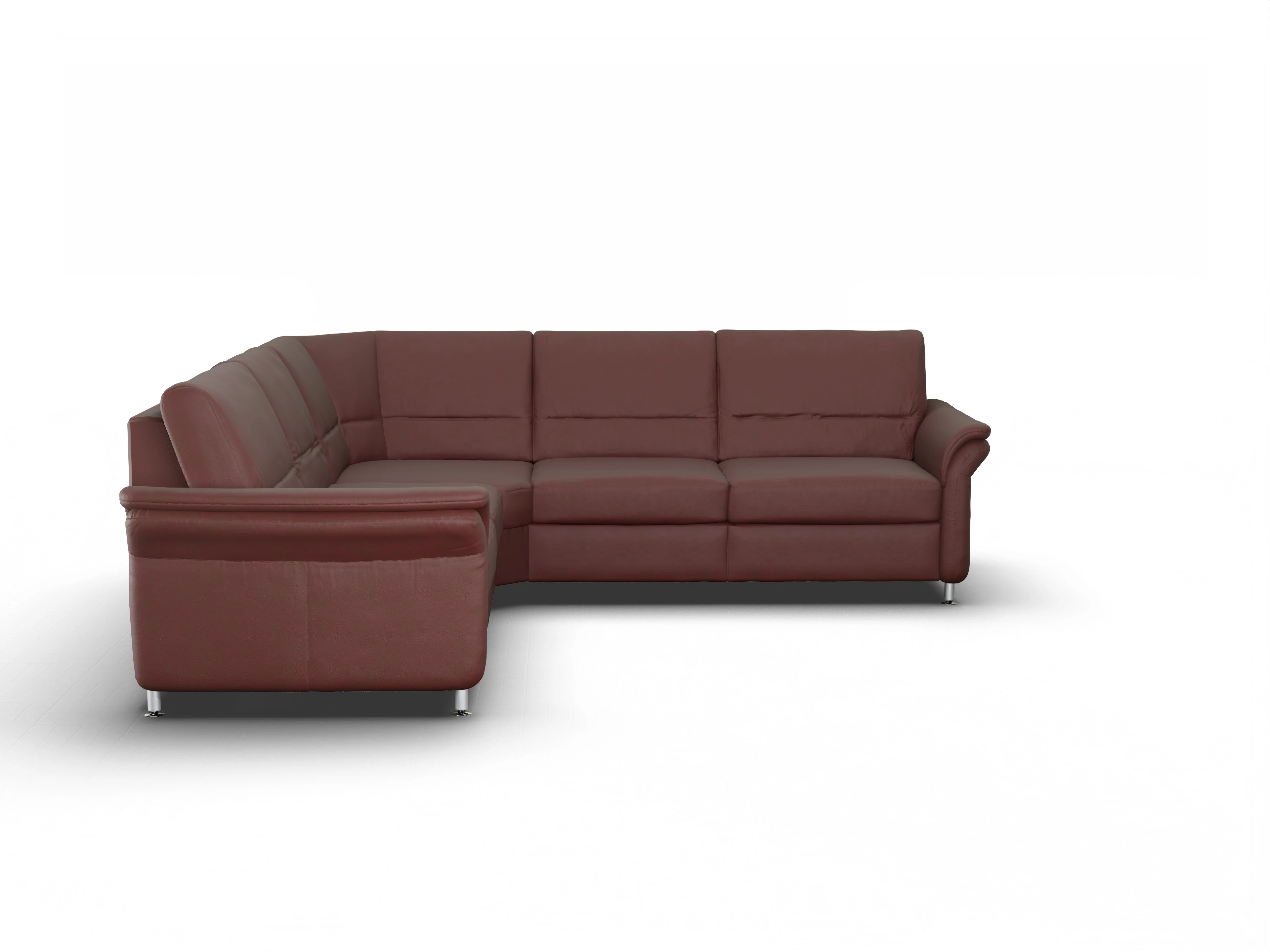 Ansicht des Produktes SC Select 1010 Ecksofa gleichschenklig in Leder Lila