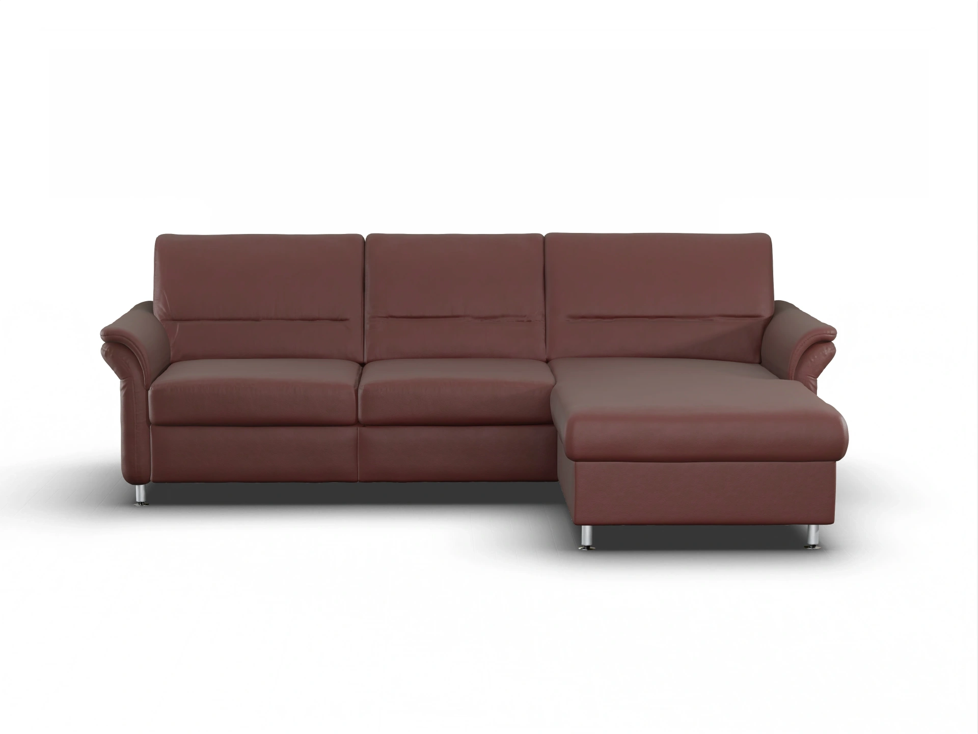 Ansicht des Produktes SC Select 1010 Ecksofa rechts Abschluss offen in Leder Lila