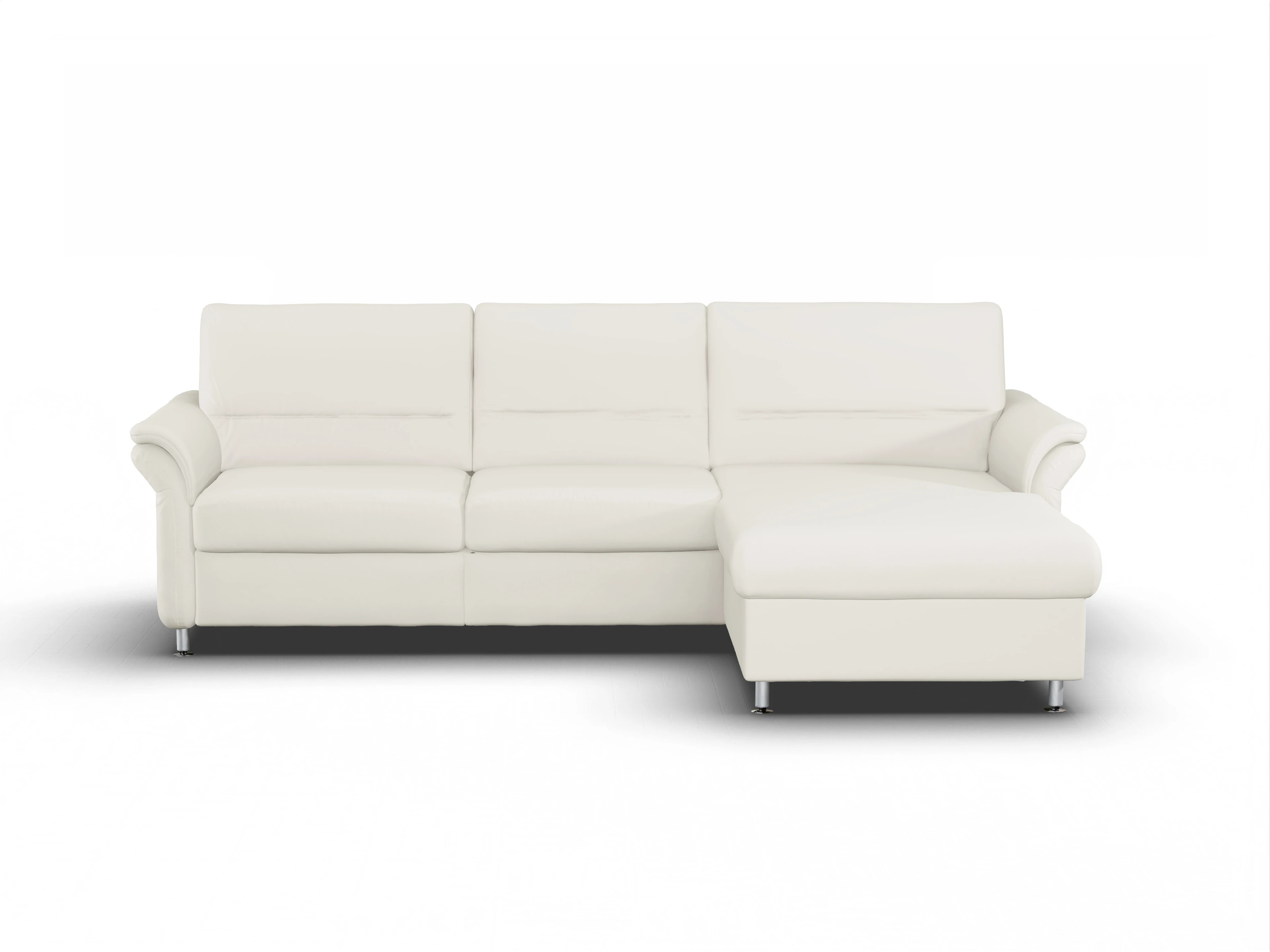 Ansicht des Produktes SC Select 1010 Ecksofa rechts Abschluss offen in Leder Beige