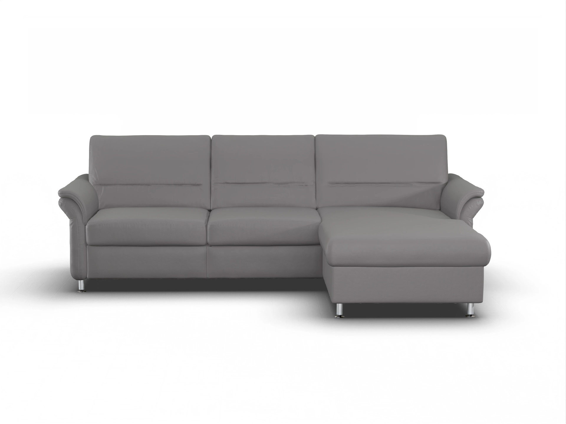 Ansicht des Produktes SC Select 1010 Ecksofa rechts Abschluss offen in Leder Grau