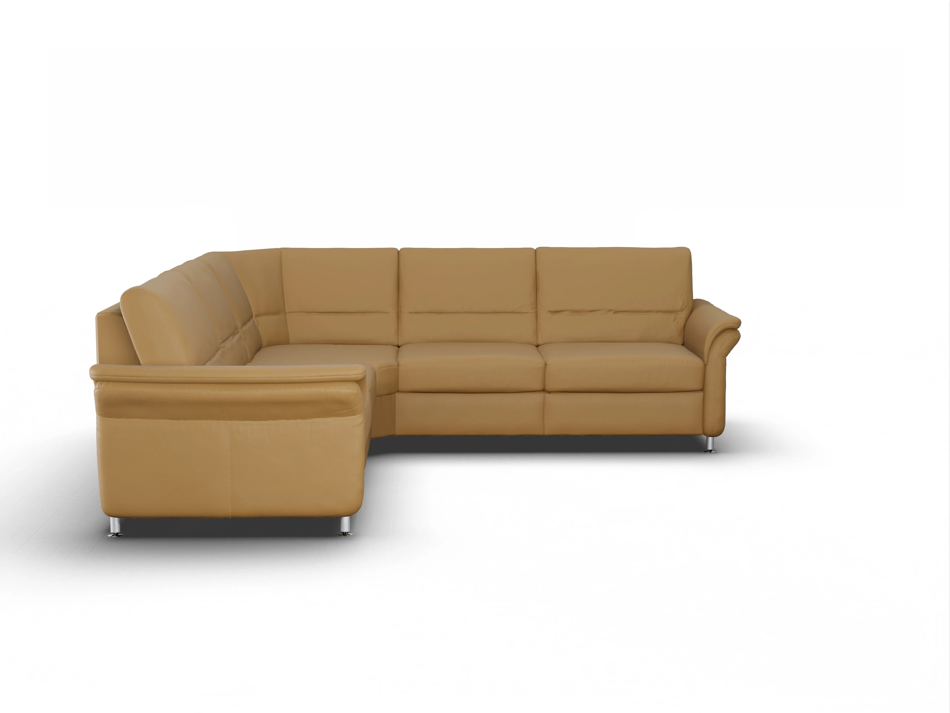 Ansicht des Produktes SC Select 1010 Ecksofa gleichschenklig in Leder Gelb