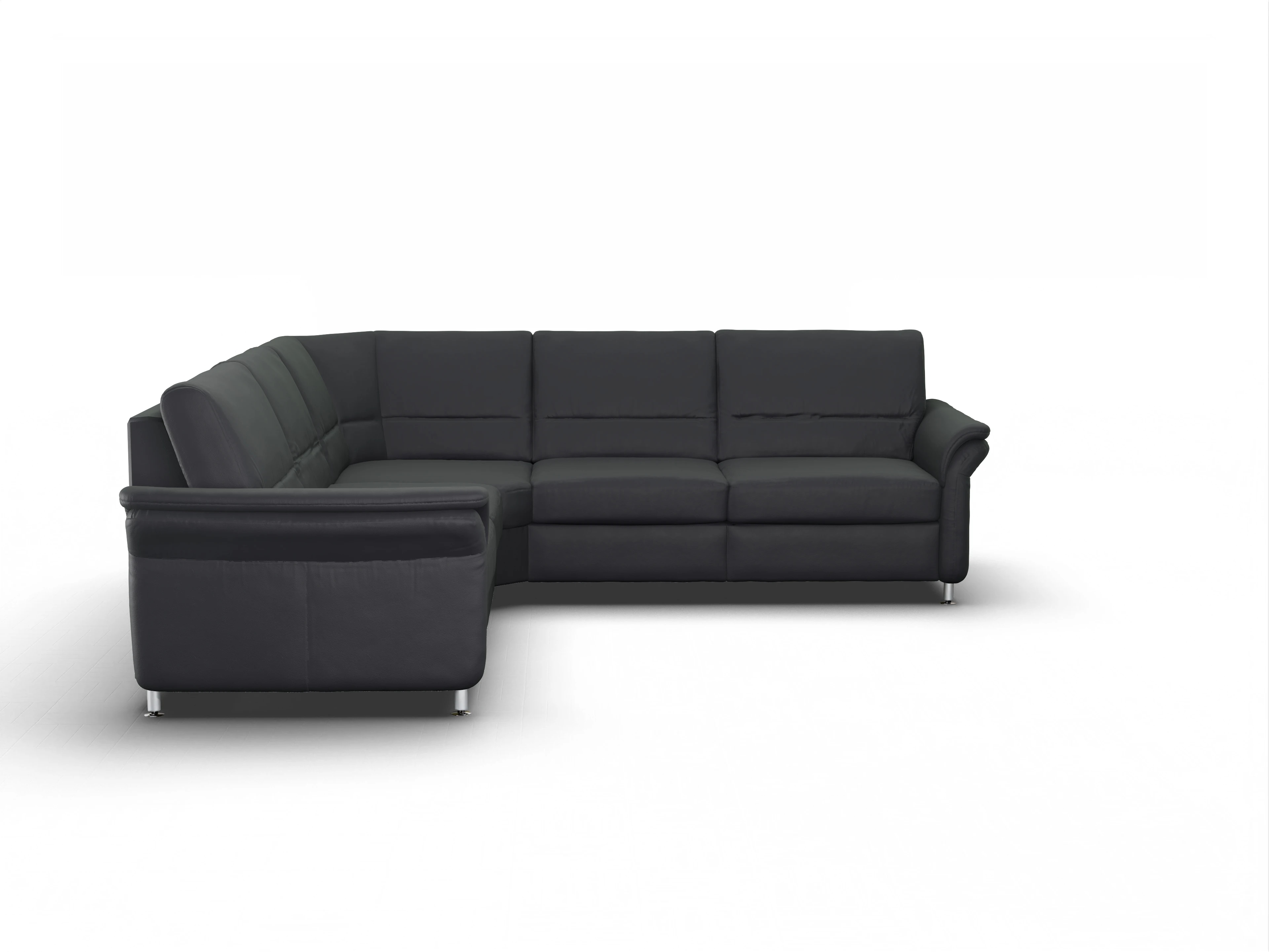 Ansicht des Produktes SC Select 1010 Ecksofa gleichschenklig in Leder Schwarz