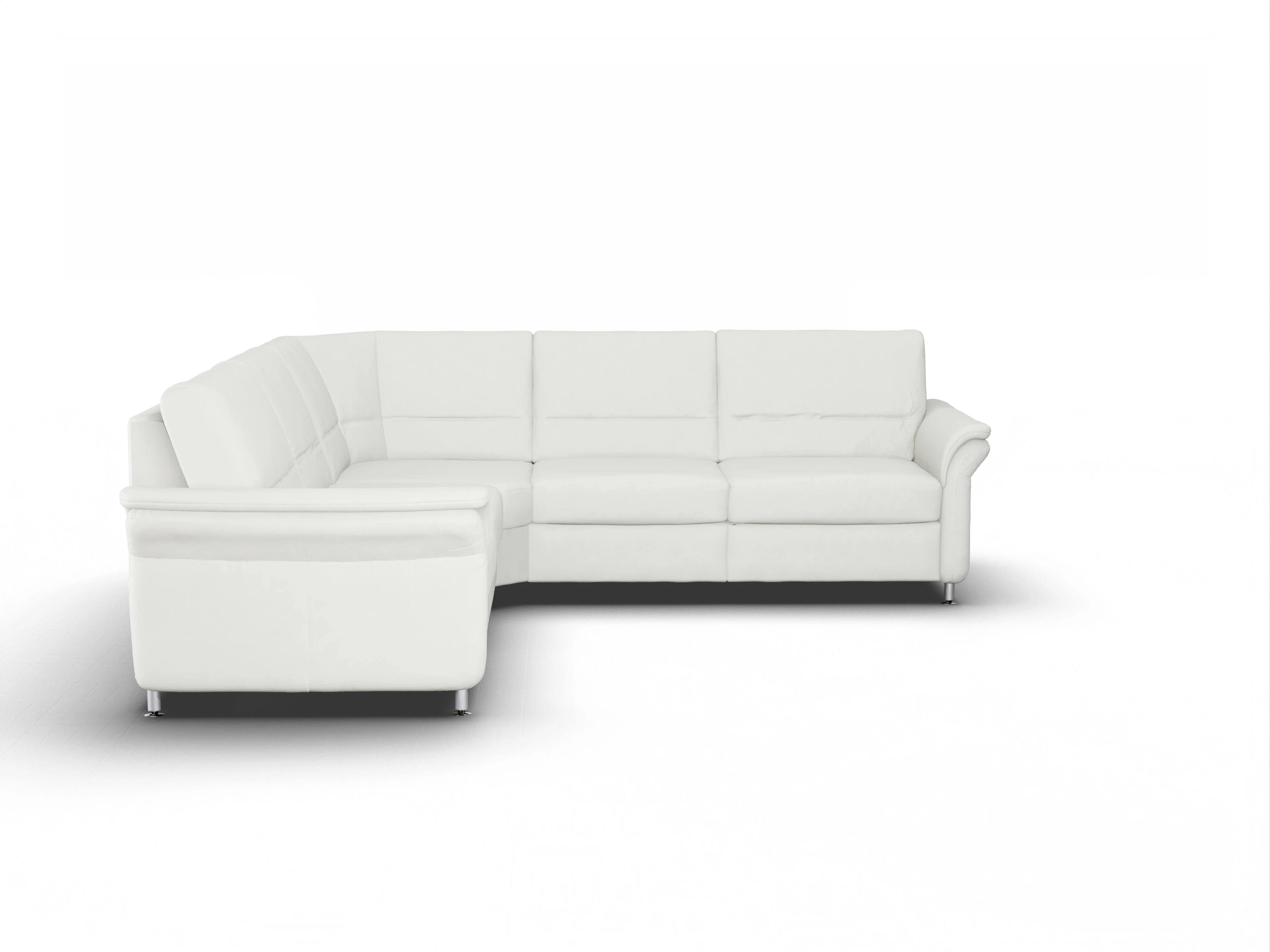 Ansicht des Produktes SC Select 1010 Ecksofa gleichschenklig in Leder Weiss