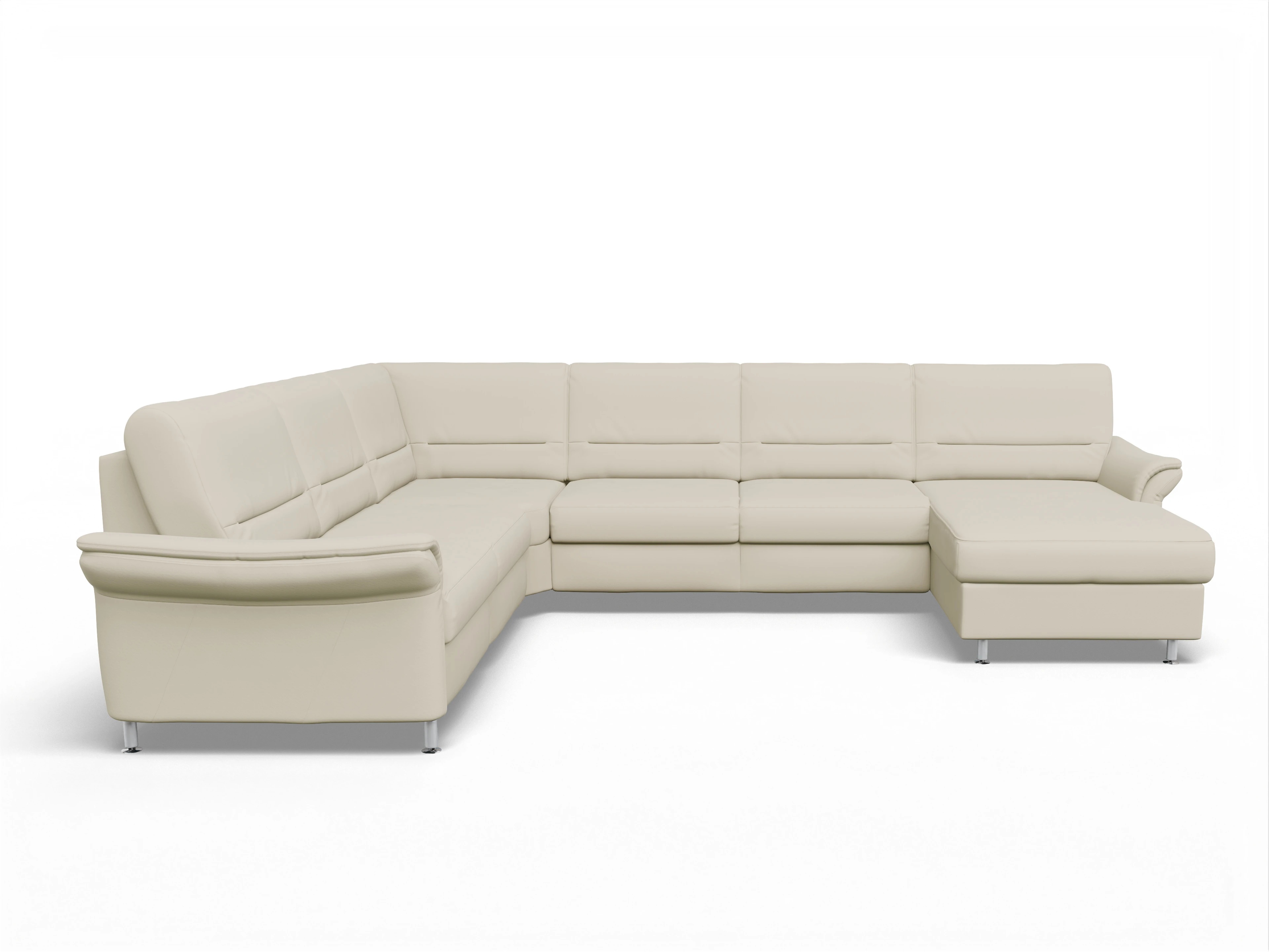 Ansicht des Produktes SC Family 1010 Wohnlandschaft Armlehne links Abschluss offen rechts in Stoff Beige