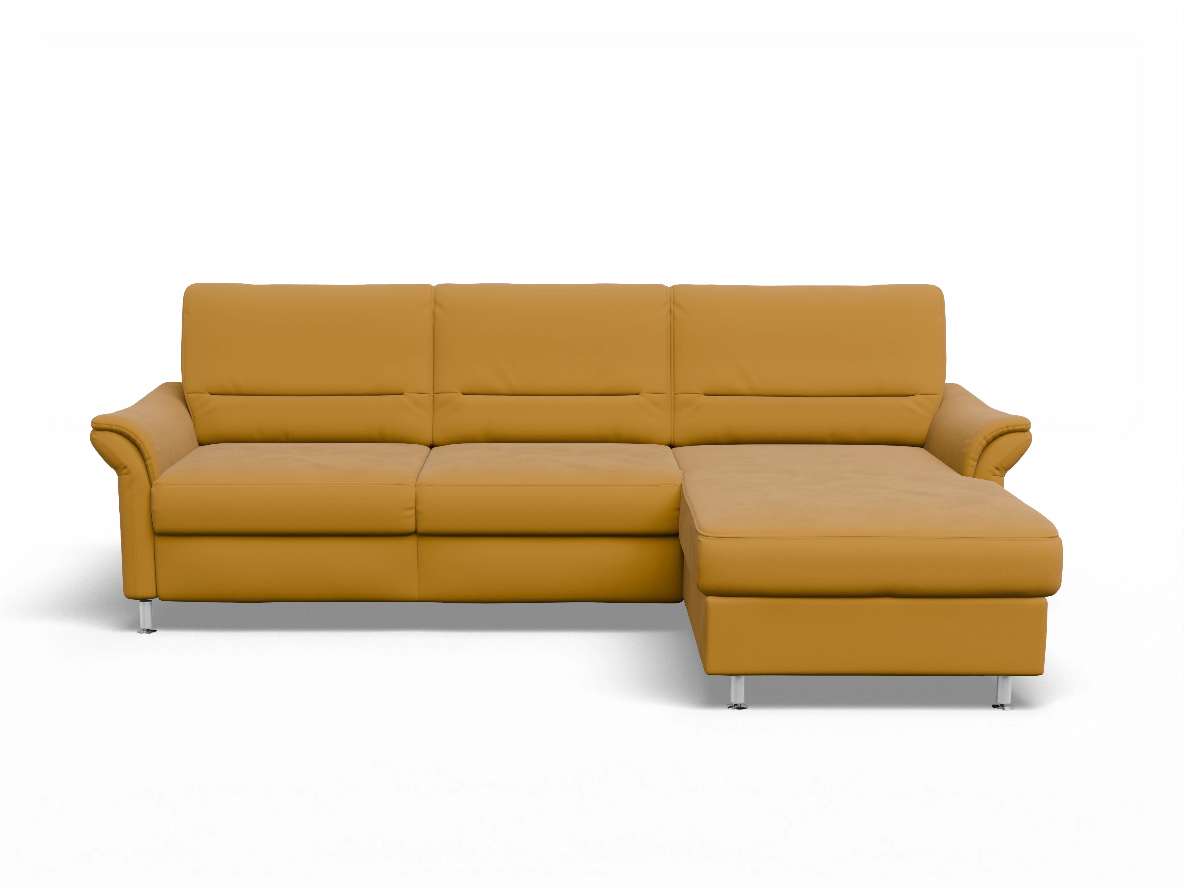 Ansicht des Produktes SC Family 1010 Ecksofa rechts Abschluss offen in Stoff Orange