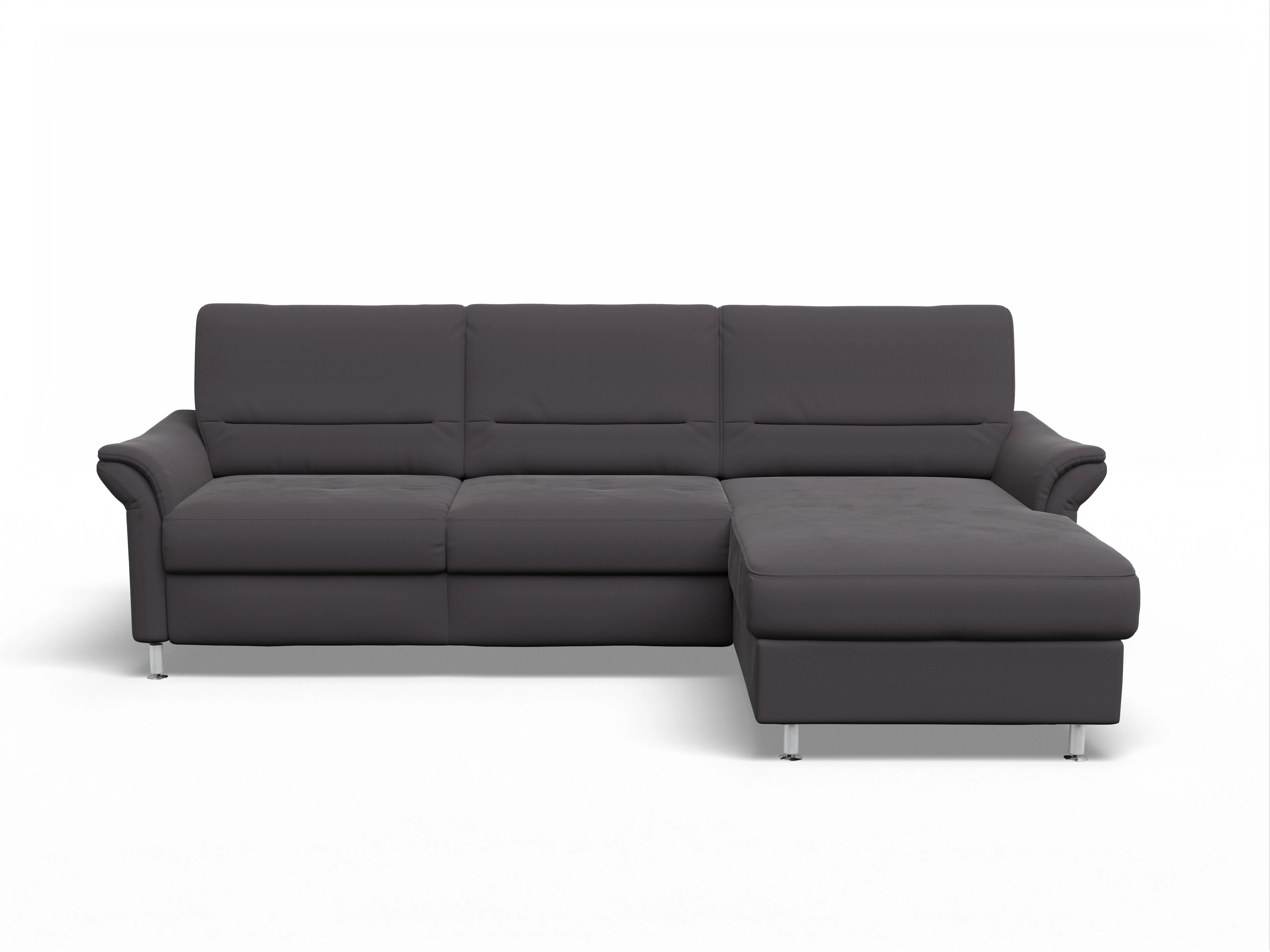 Sitz Concept Family 1010 Ecksofa Can 2,5 R Ansicht des Produktes SC Family 1010 Ecksofa rechts Abschluss offen in Stoff Lila