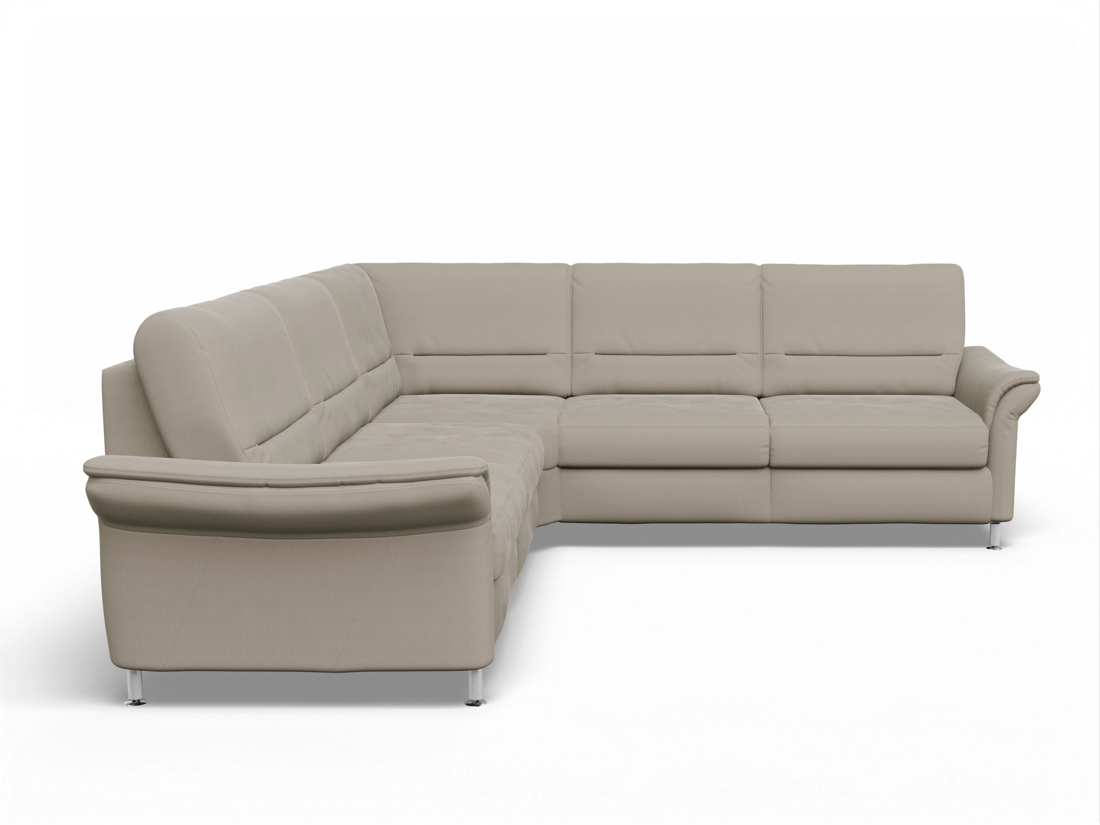 Ansicht des Produktes SC Family 1010 Ecksofa gleichschenklig in Stoff Beige