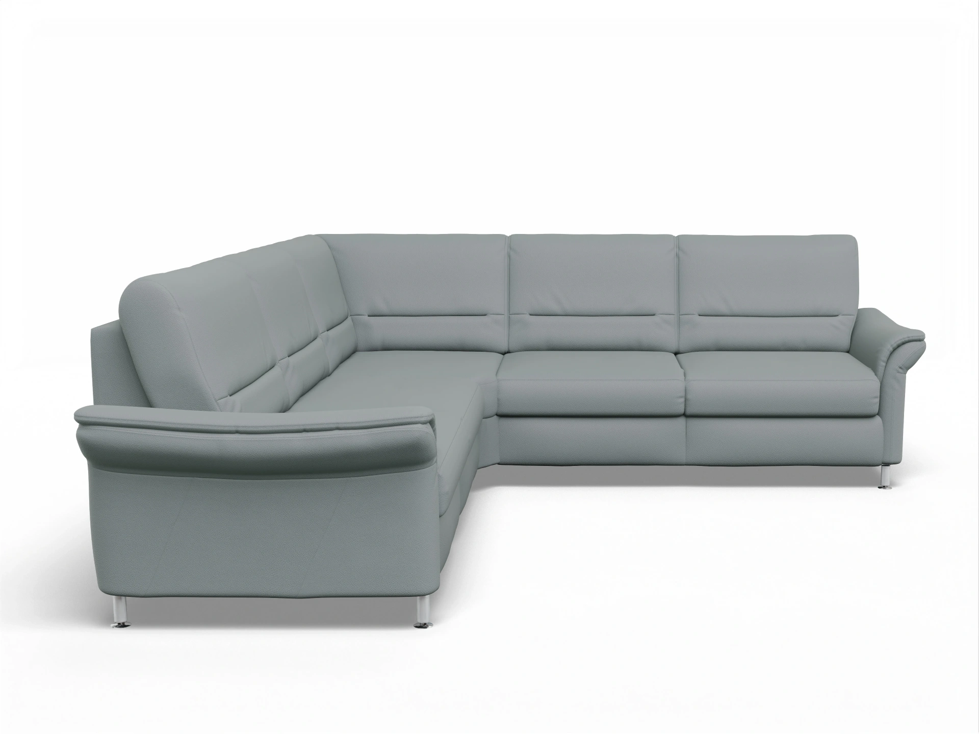 Ansicht des Produktes SC Family 1010 Ecksofa gleichschenklig in Stoff Grau