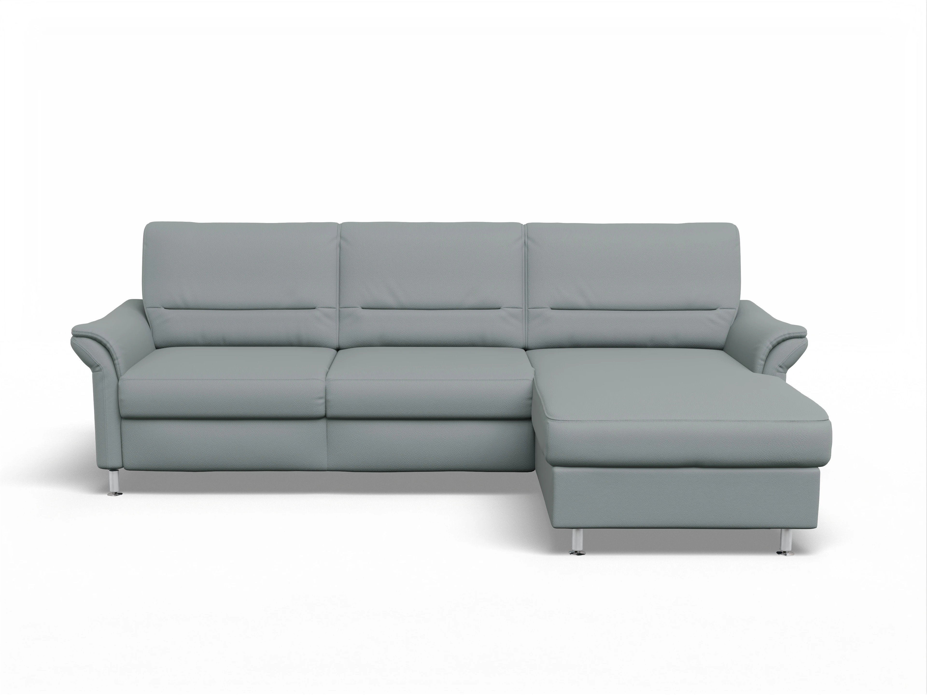Sitz Concept Family 1010 Ecksofa Can 2,5 R Ansicht des Produktes SC Family 1010 Ecksofa rechts Abschluss offen in Stoff Grau