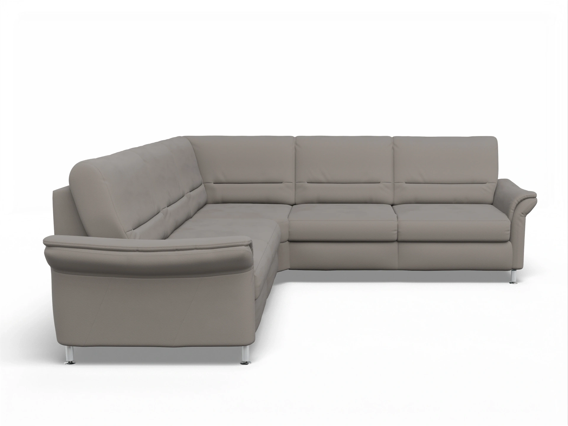 Ansicht des Produktes SC Family 1010 Ecksofa gleichschenklig in Stoff Grau