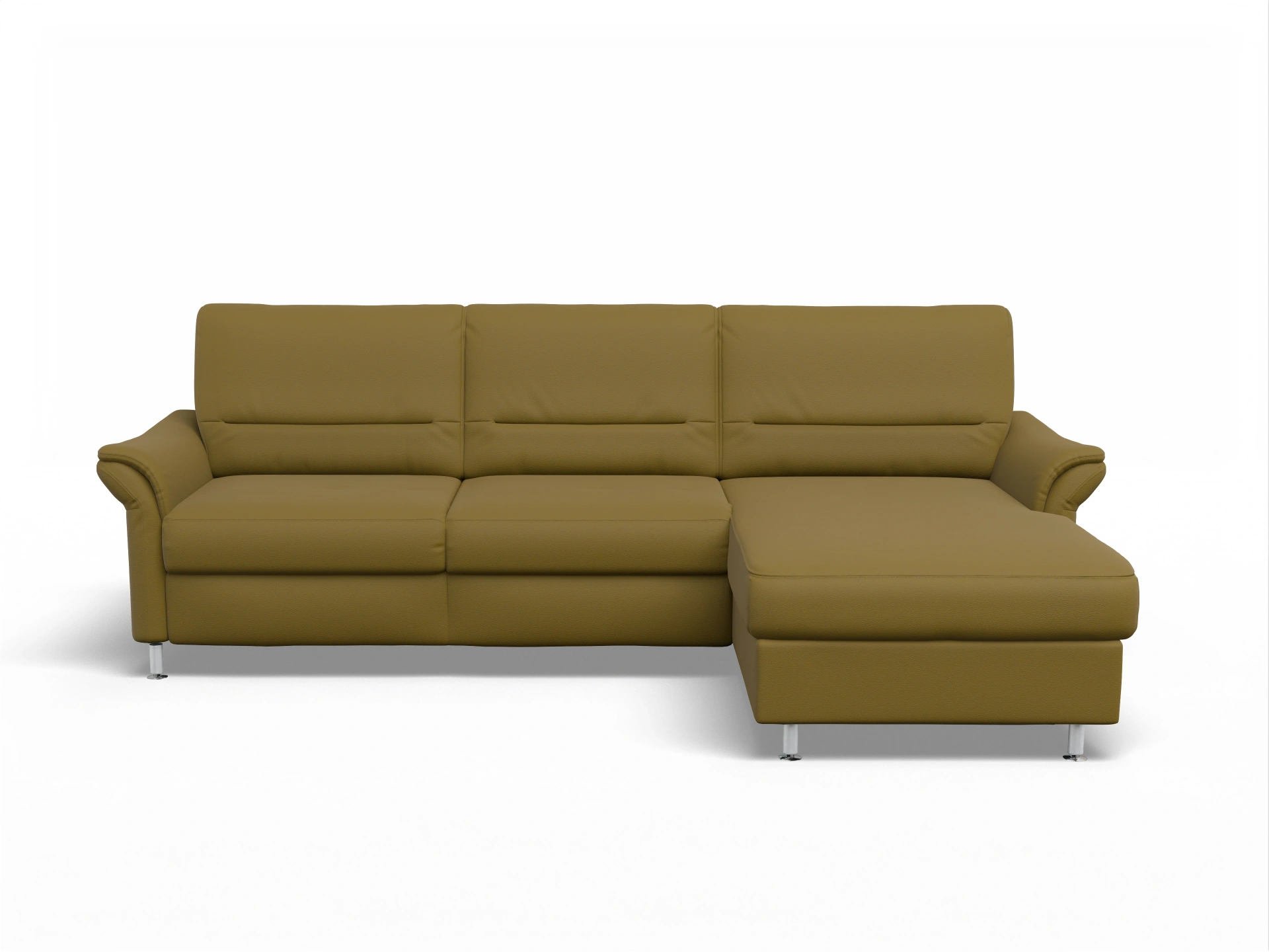 Ansicht des Produktes SC Family 1010 Ecksofa rechts Abschluss offen in Stoff Grün