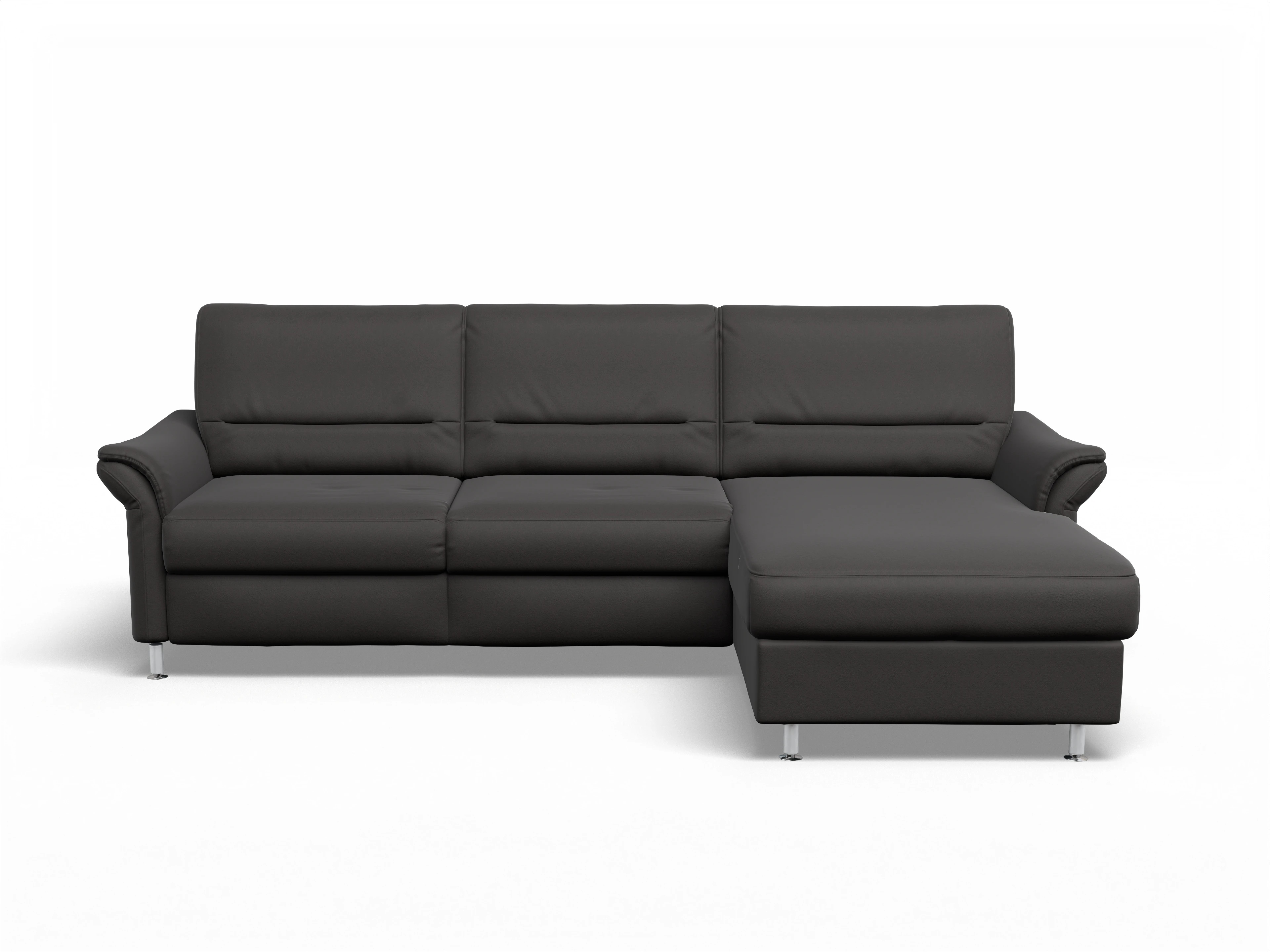 Sitz Concept Family 1010 Ecksofa Can 2,5 R Ansicht des Produktes SC Family 1010 Ecksofa rechts Abschluss offen in Stoff Grau