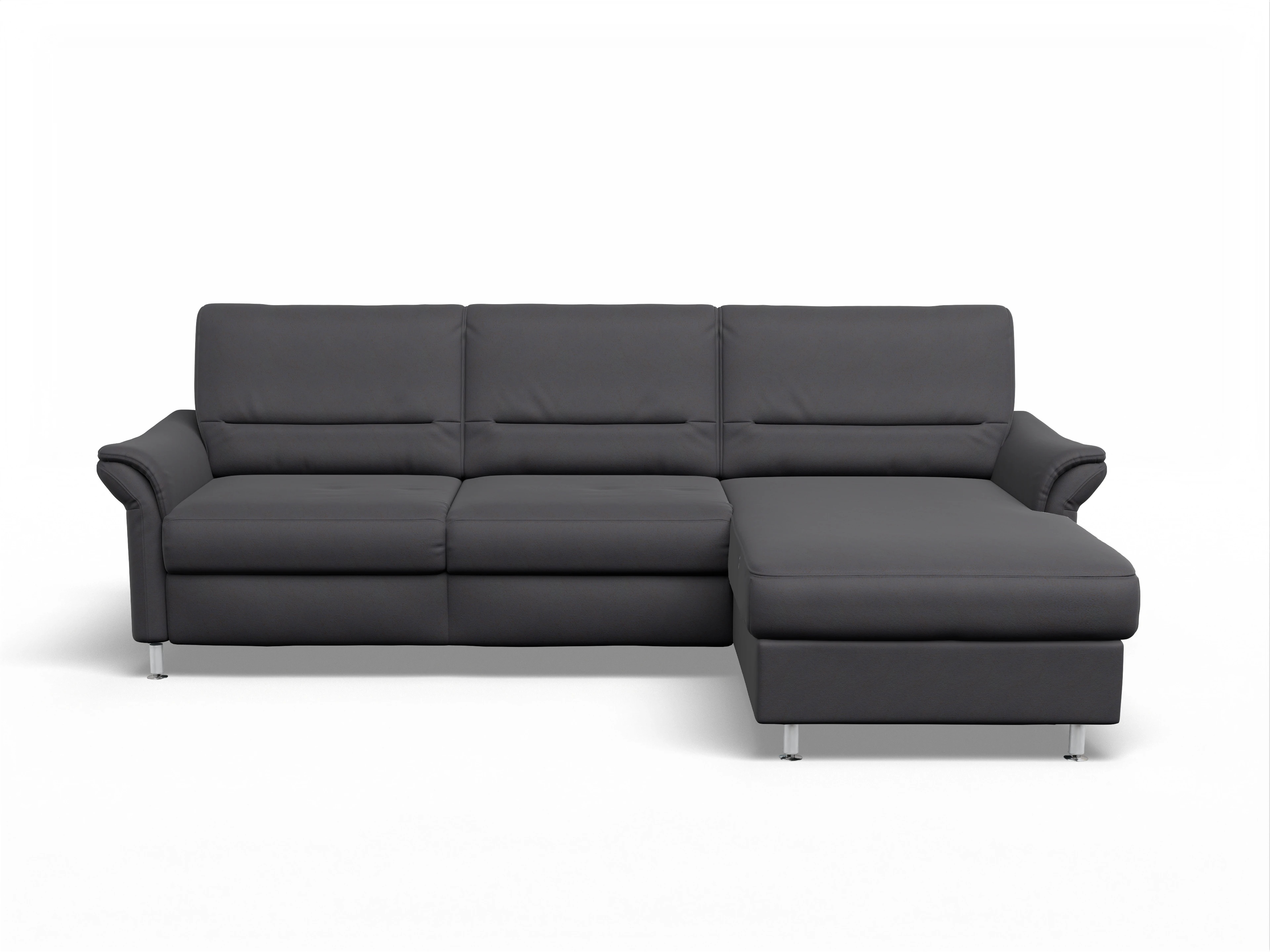 Sitz Concept Family 1010 Ecksofa Can 2,5 R Ansicht des Produktes SC Family 1010 Ecksofa rechts Abschluss offen in Stoff Blau