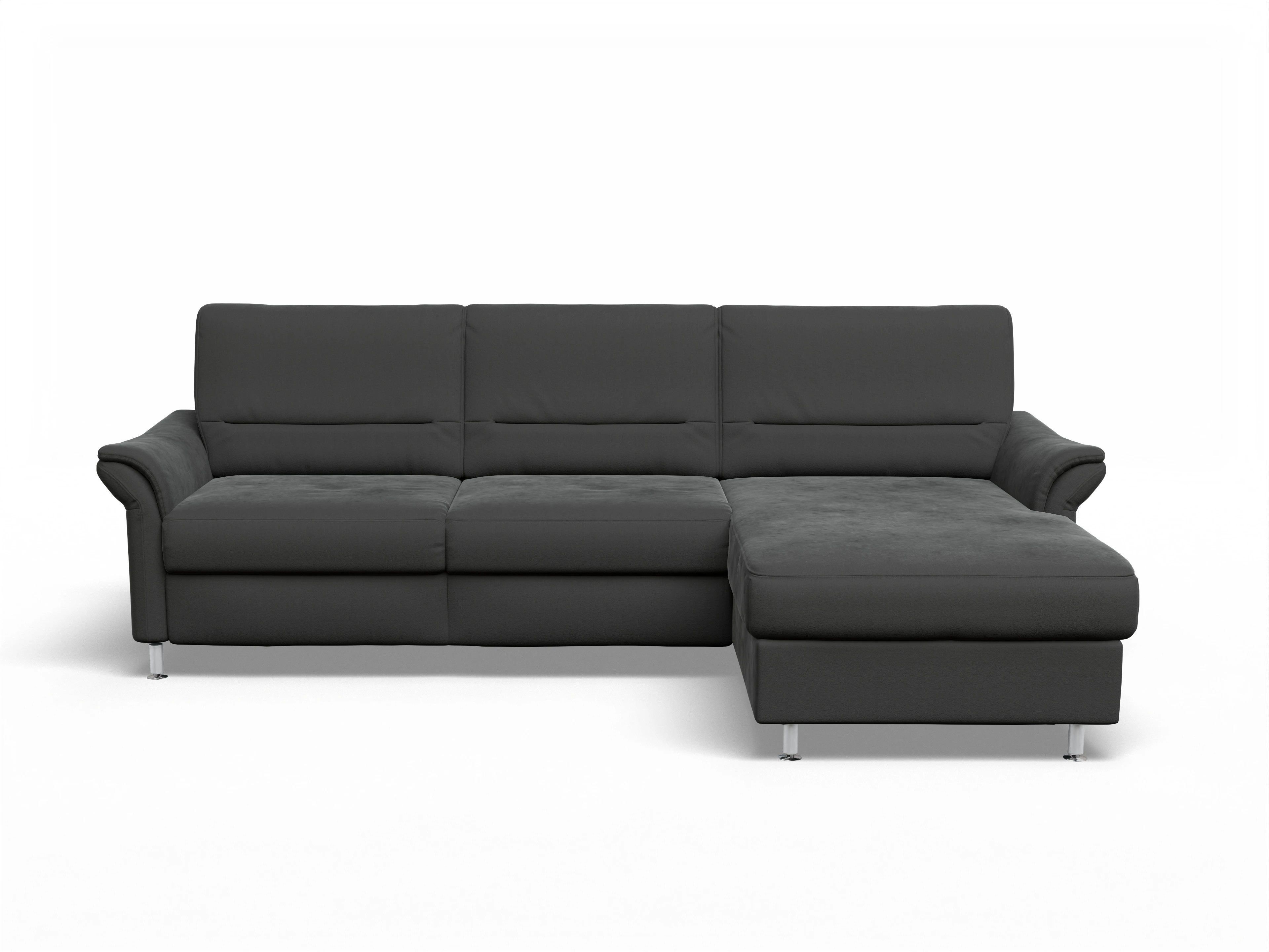 Sitz Concept Family 1010 Ecksofa Can 2,5 R Ansicht des Produktes SC Family 1010 Ecksofa rechts Abschluss offen in Stoff Grau