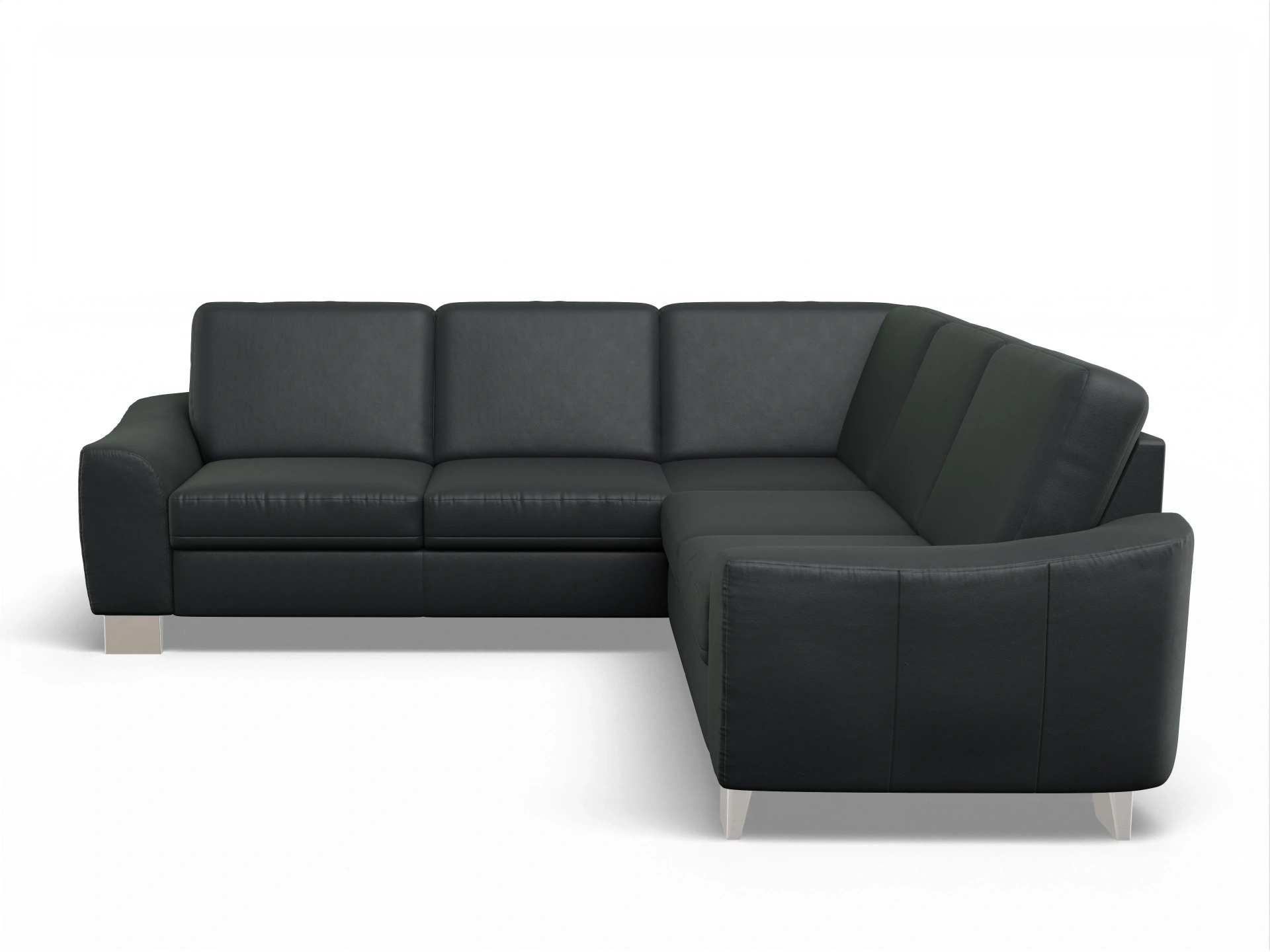 Ansicht des Produktes SC Select 1028 Ecksofa gleichschenklig in Leder Grau