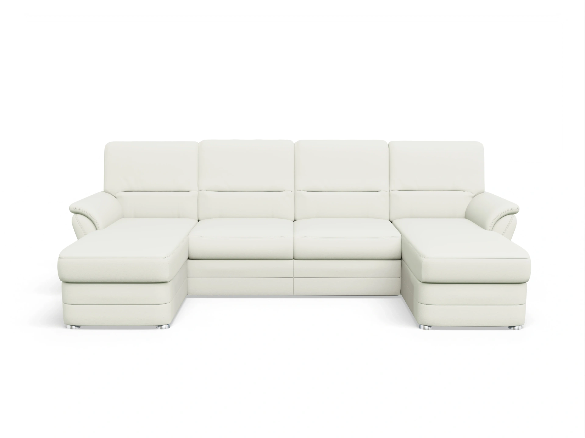 Ansicht des Produktes SC Classic 1036 Wohnlandschaft offen beidseitig in Stoff Beige