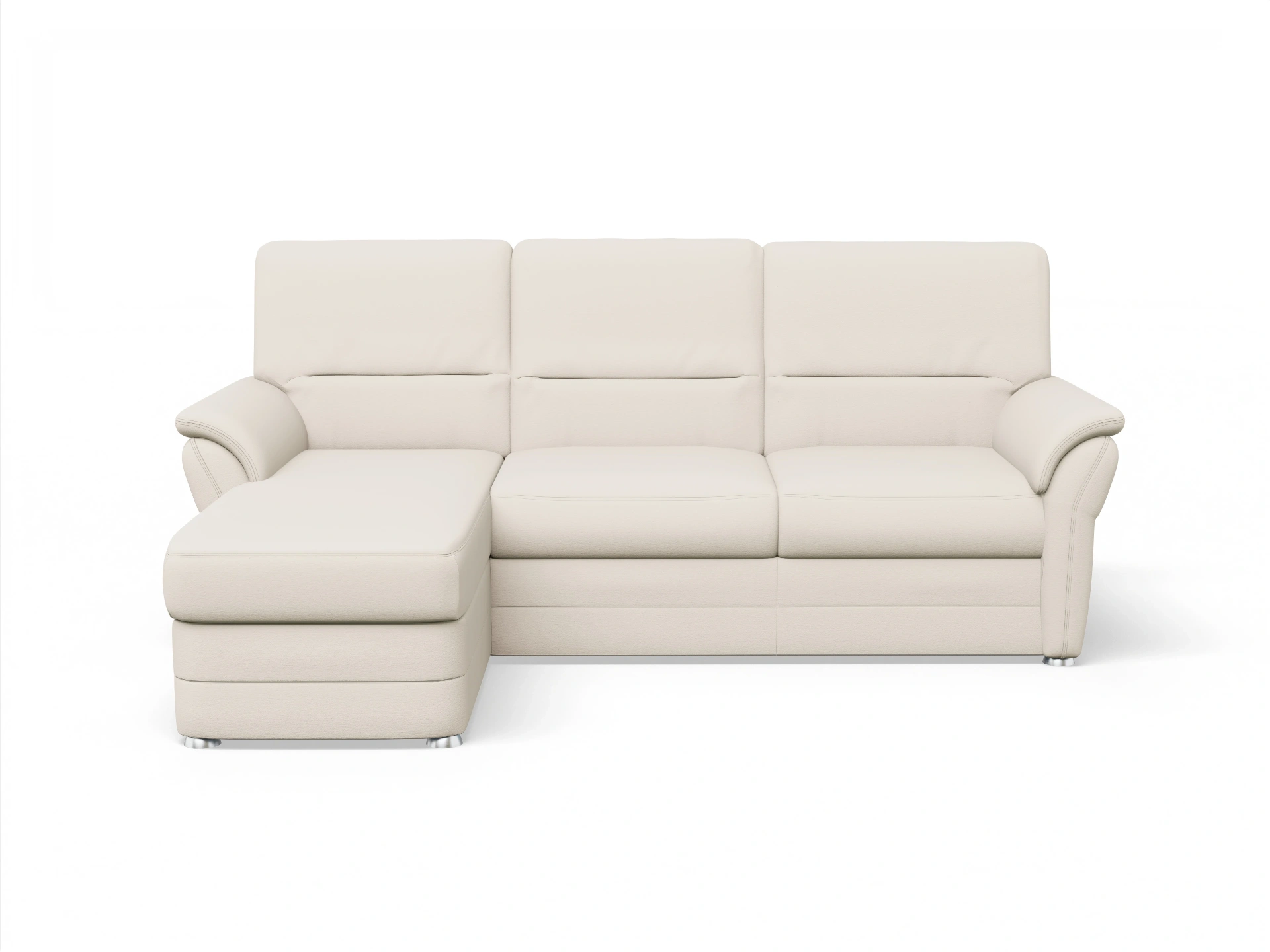 Ansicht des Produktes SC Classic 1036 Ecksofa links Abschluss offen in Stoff Beige