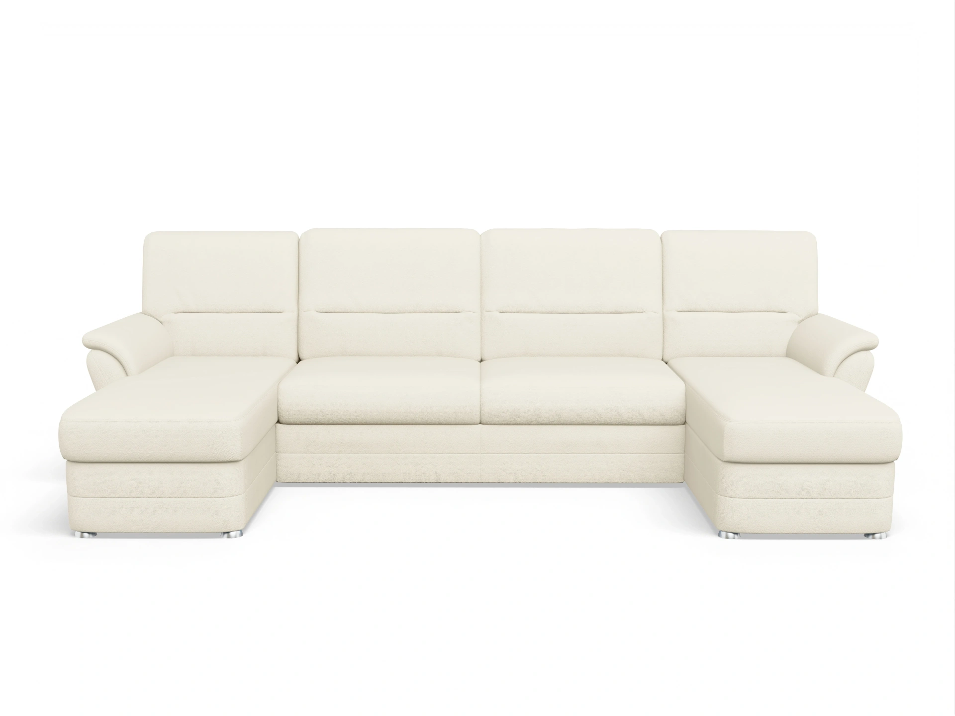Ansicht des Produktes SC Classic 1036 Wohnlandschaft offen beidseitig in Stoff Beige