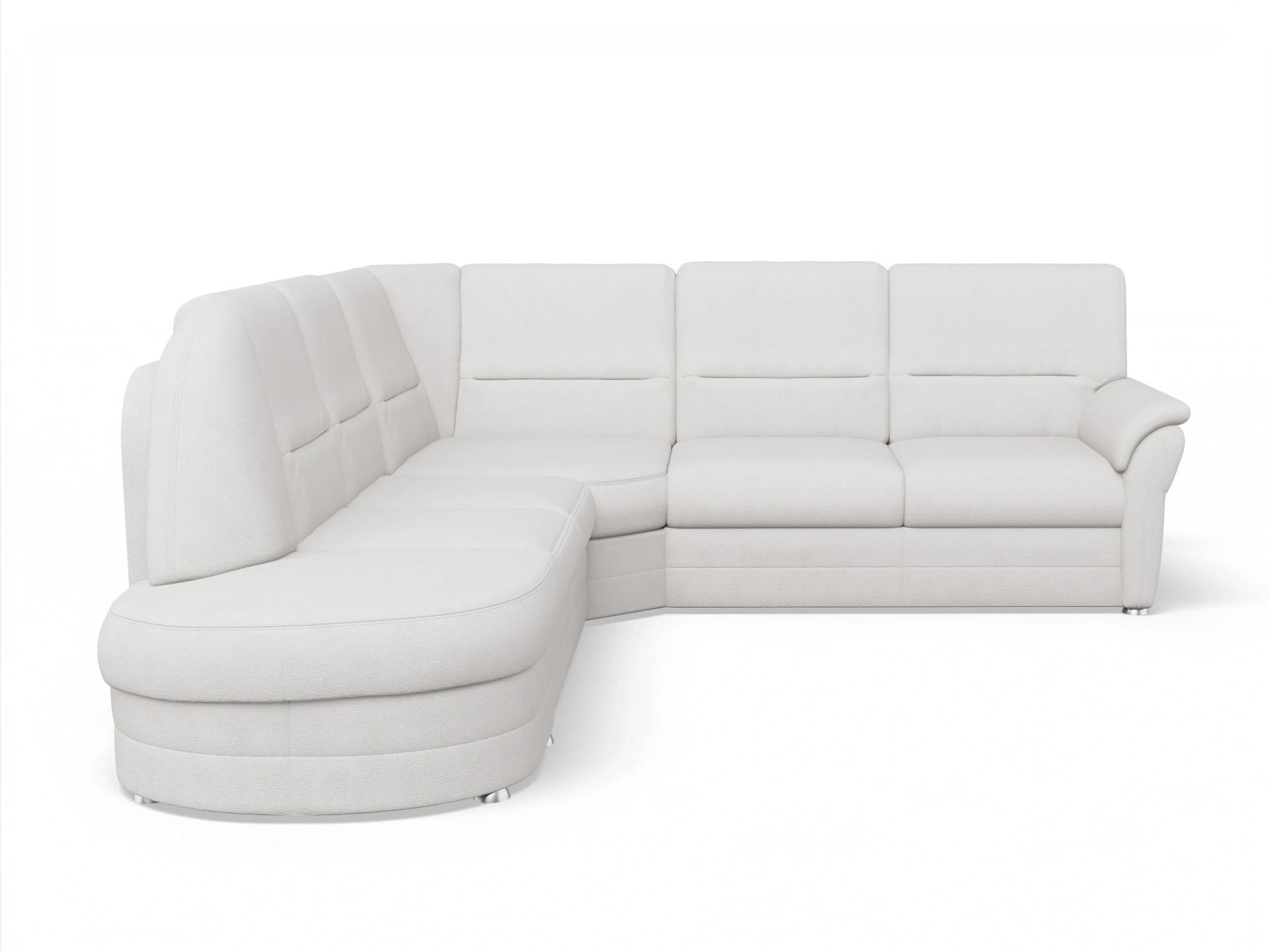Ansicht des Produktes SC Classic 1036 Ecksofa links Abschluss offen in Stoff Grau