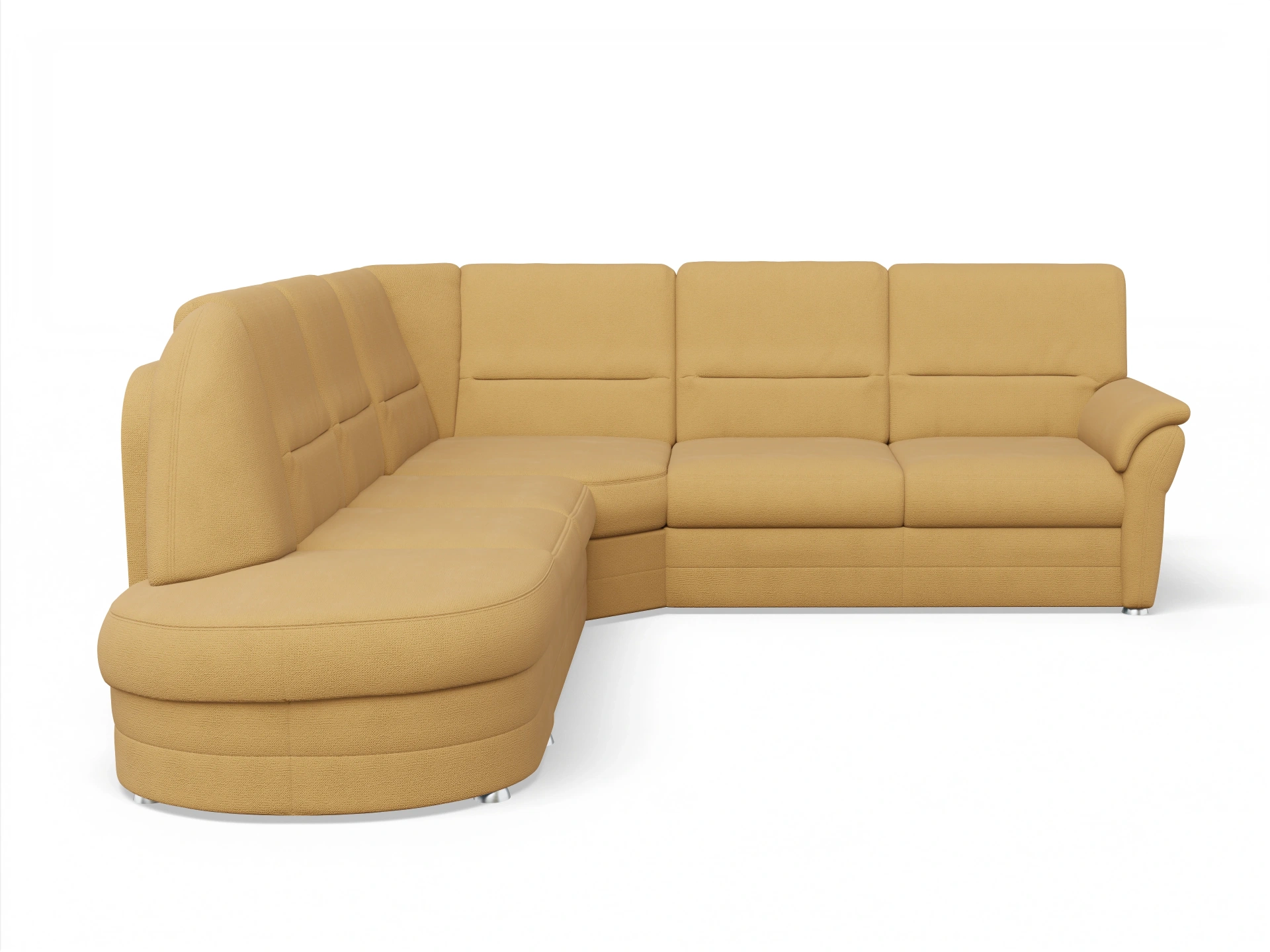 Ansicht des Produktes SC Classic 1036 Ecksofa links Abschluss offen in Stoff Gelb