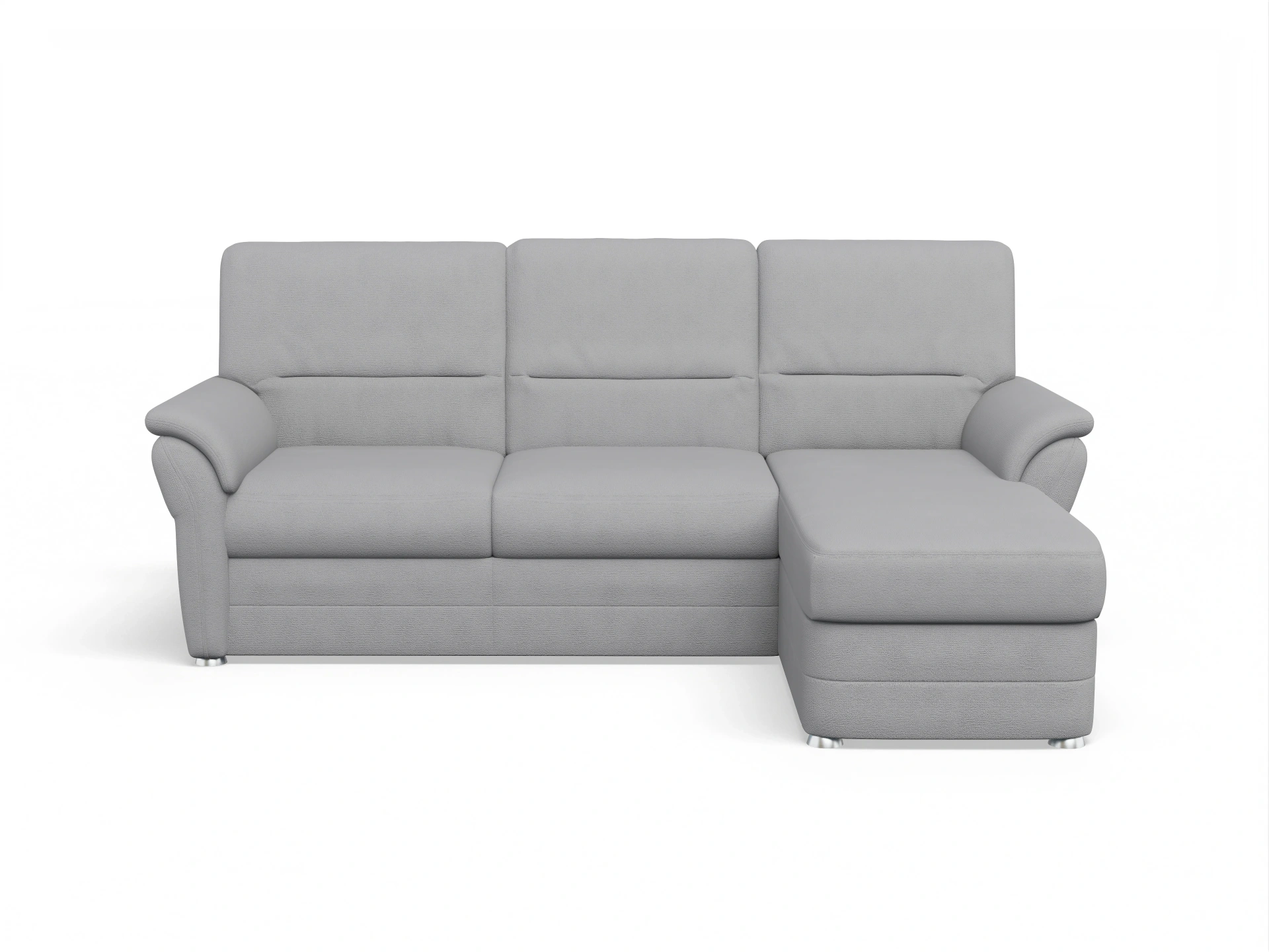 Ansicht des Produktes SC Classic 1036 Ecksofa rechts Abschluss offen in Stoff Grau