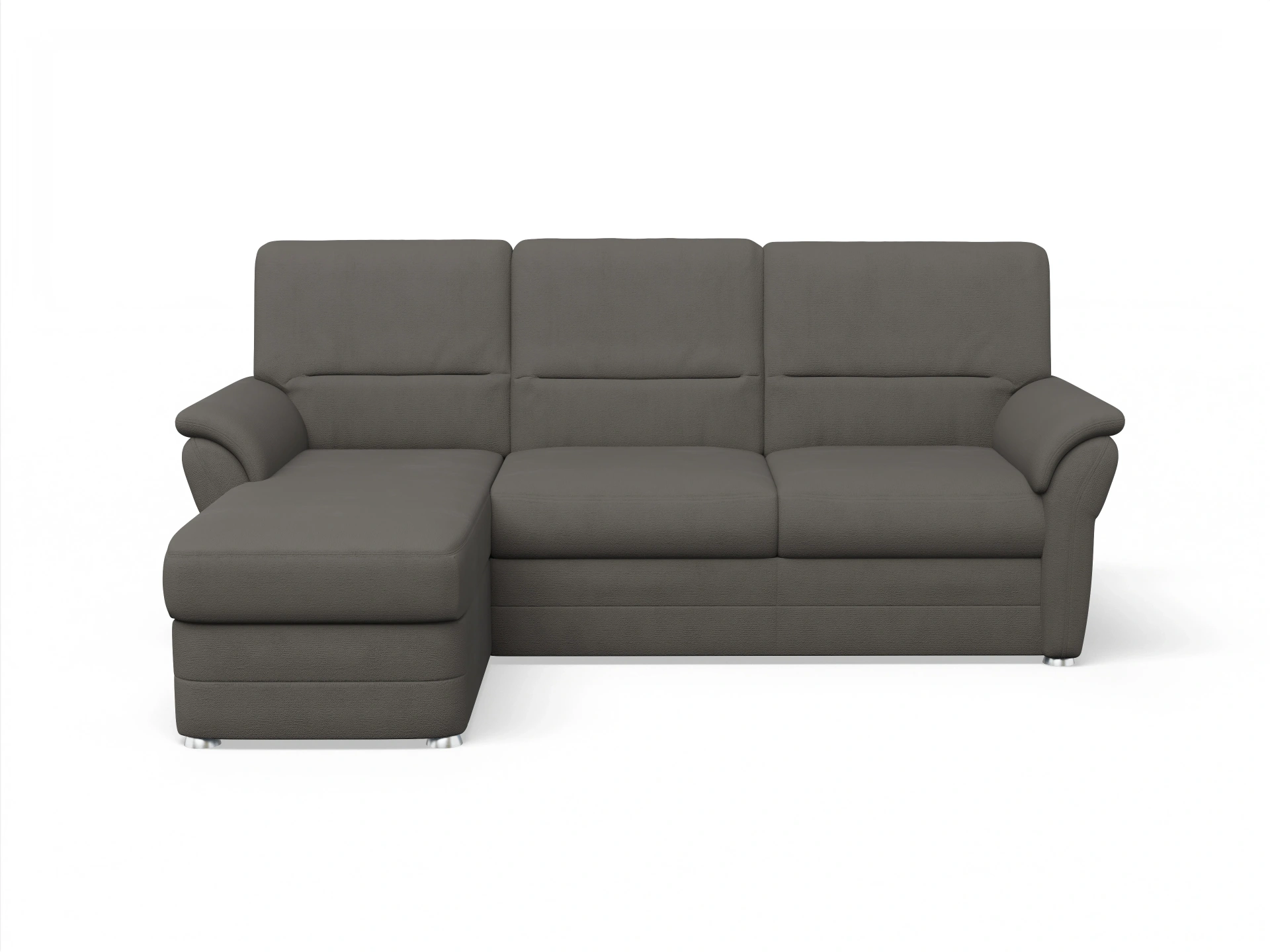 Ansicht des Produktes SC Classic 1036 Ecksofa links Abschluss offen in Stoff Grau