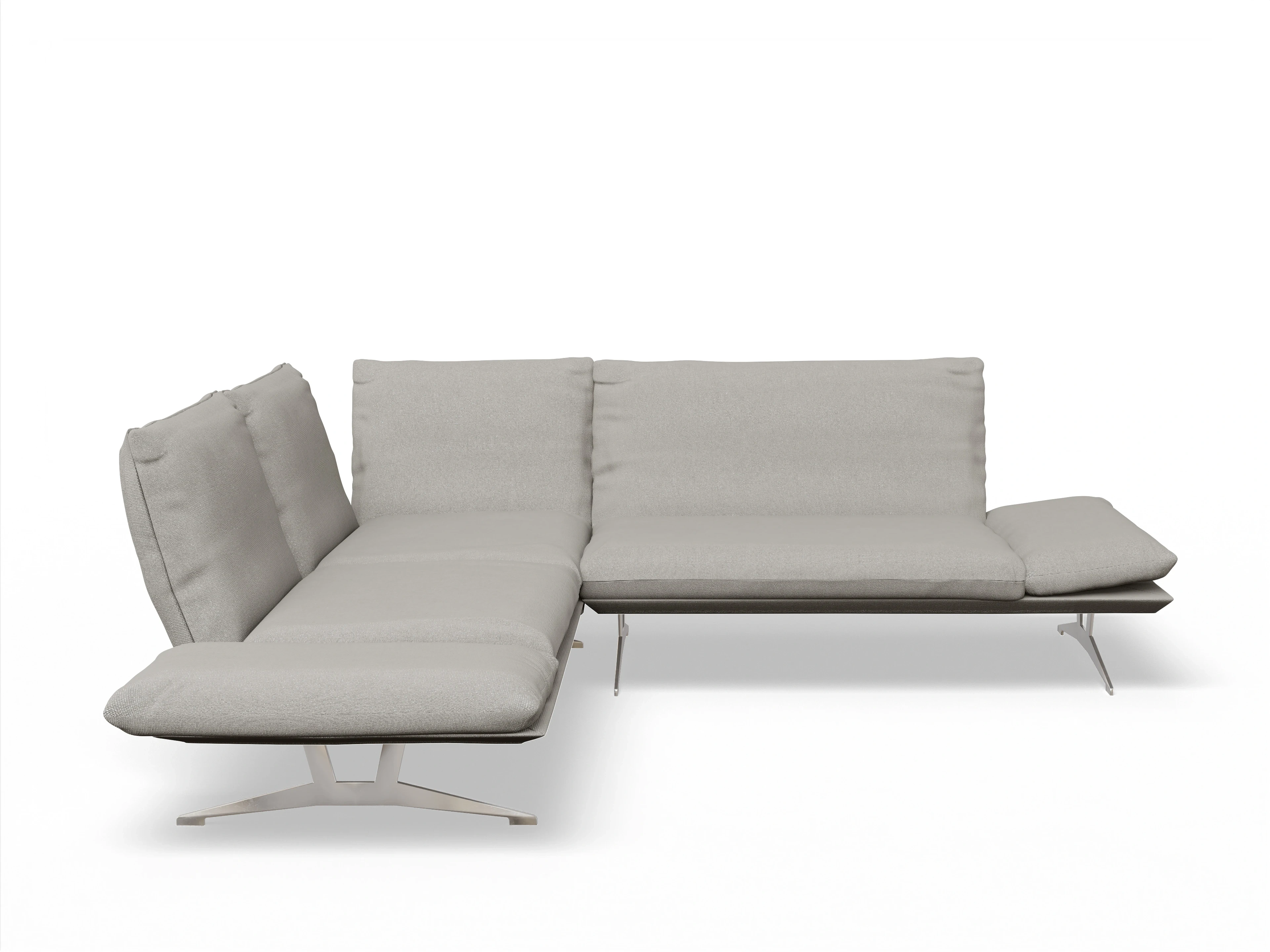 Ansicht des Produktes Francis Ecksofa links mit Armlehne in Stoff Beige