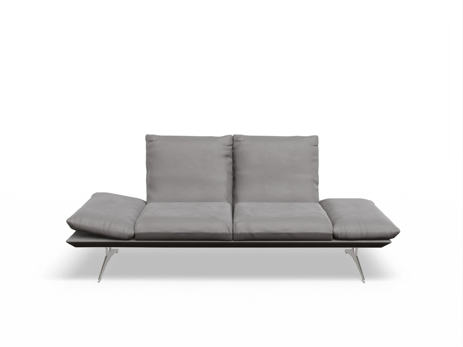 Ansicht des Produktes Francis 2-Sitzer Sofa in Leder Grau