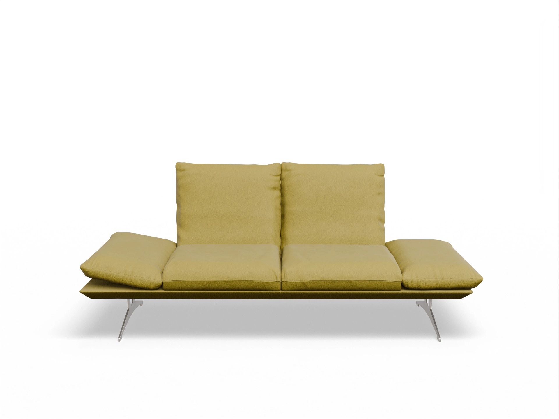 Ansicht des Produktes Francis 2-Sitzer Sofa in Leder Gelb