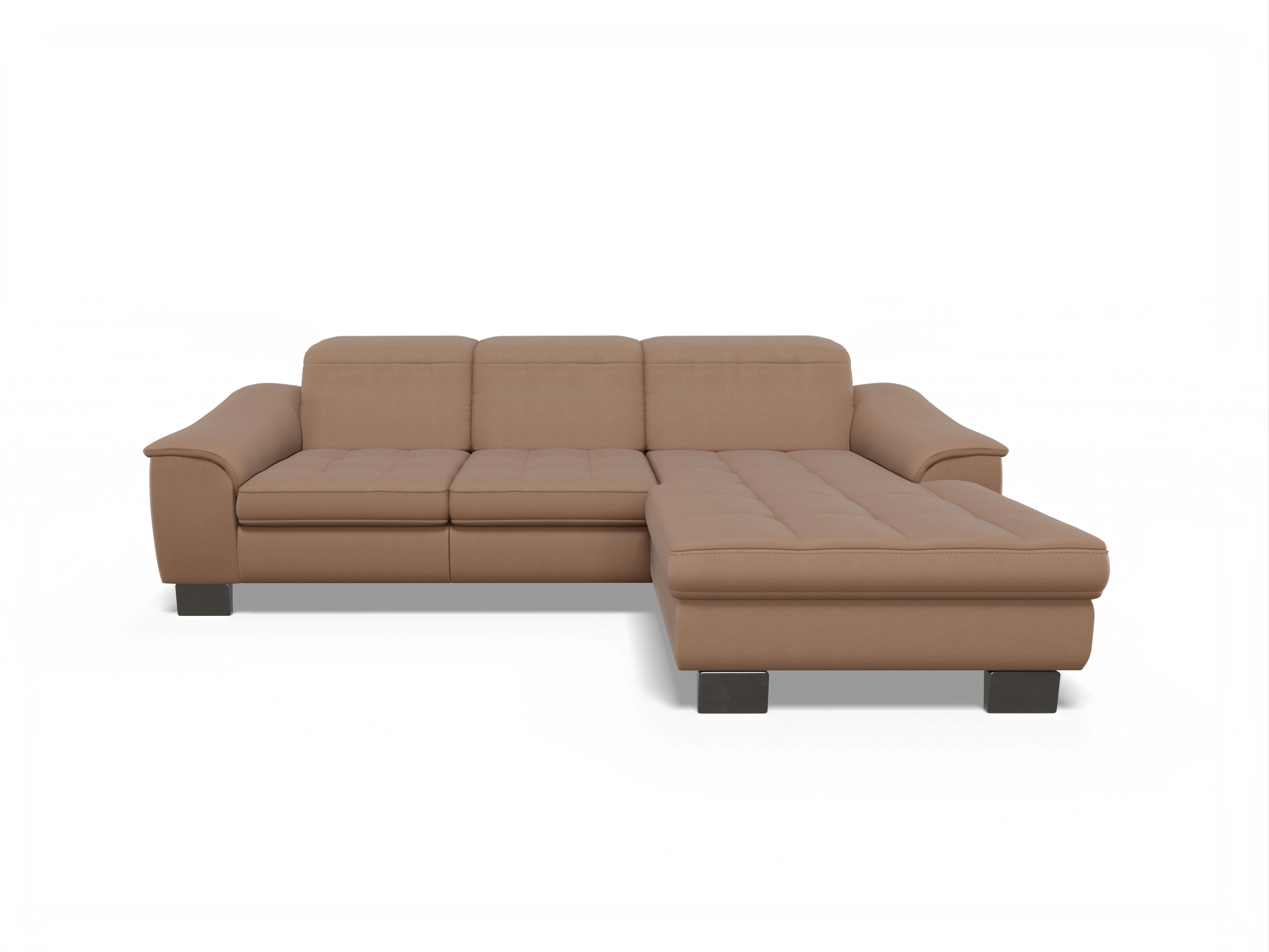 Ansicht des Produktes SC Nature 1018 Ecksofa rechts Abschluss offen in Stoff Beige